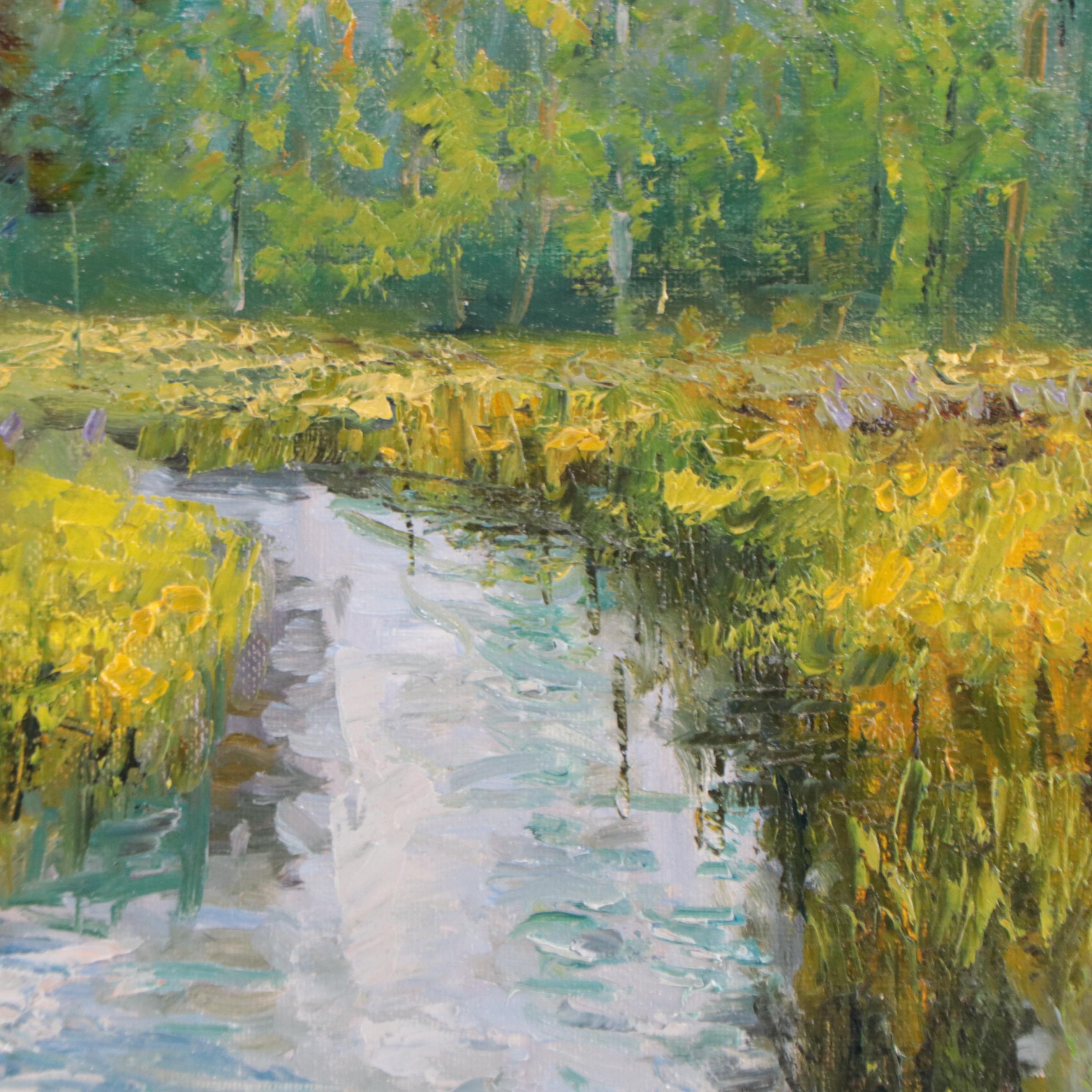 Garncarek Aleksander Landscape Oil Painting "Bagna," 2018