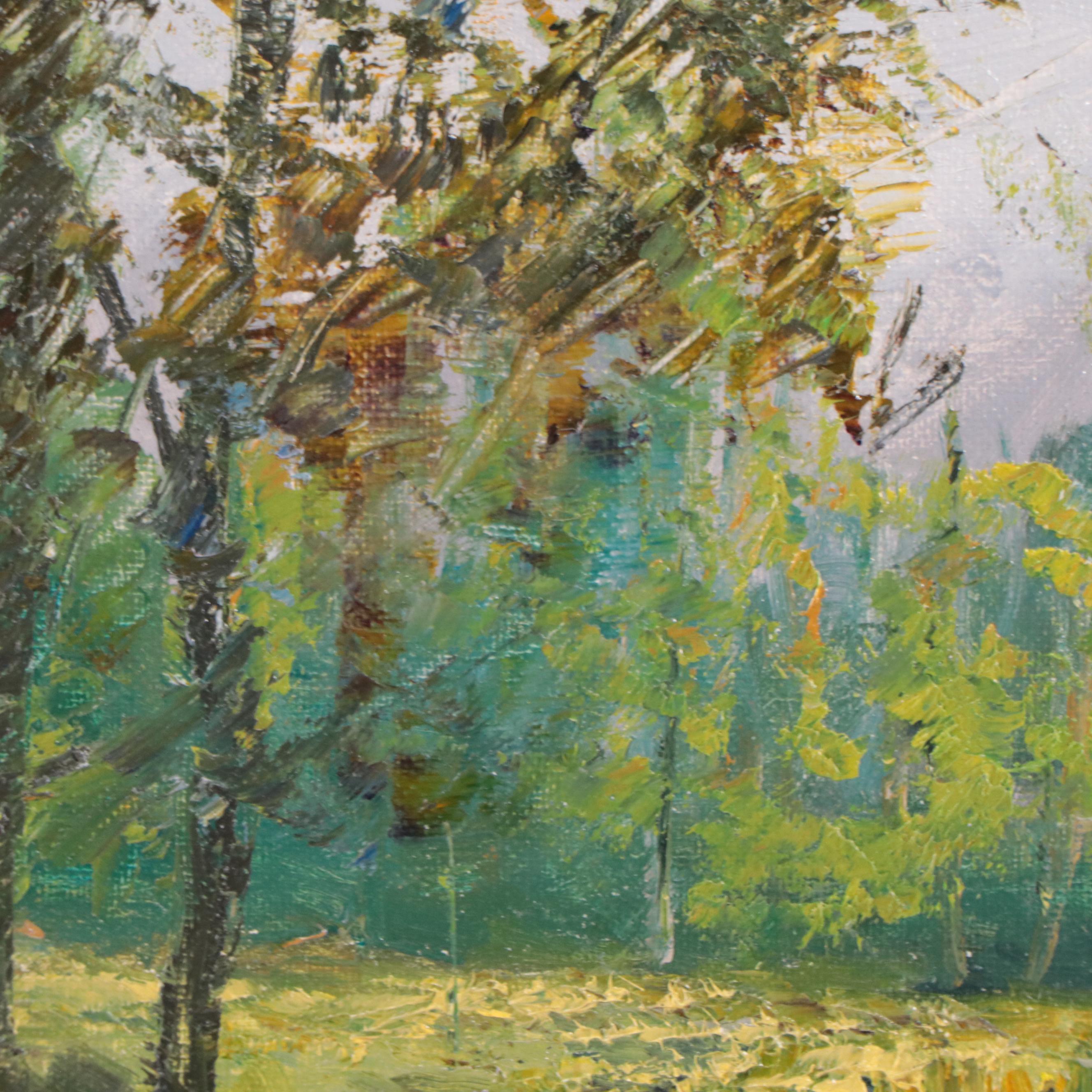 Garncarek Aleksander Landscape Oil Painting "Bagna," 2018