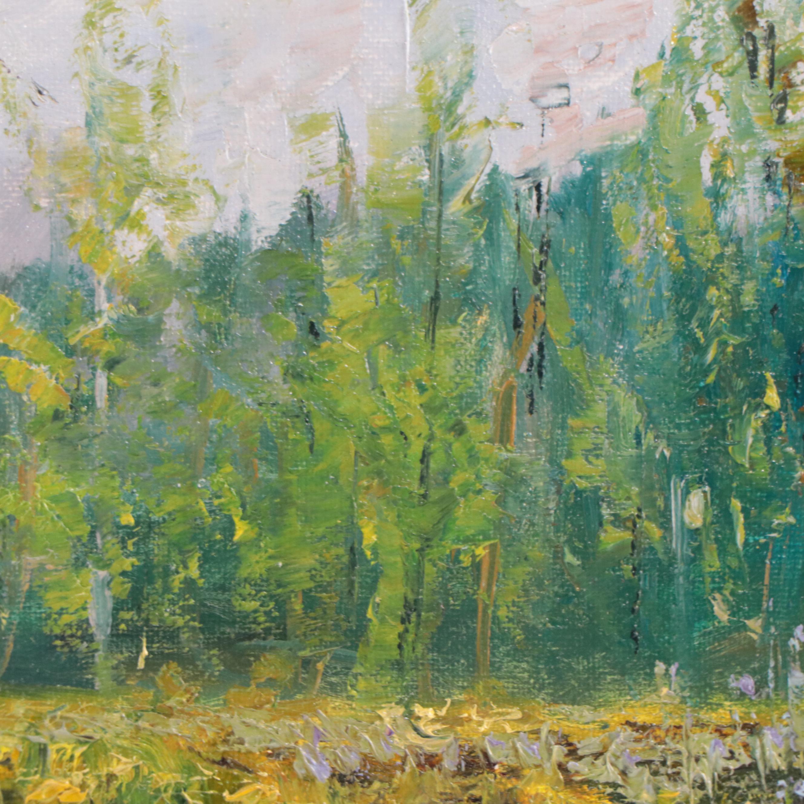 Garncarek Aleksander Landscape Oil Painting "Bagna," 2018