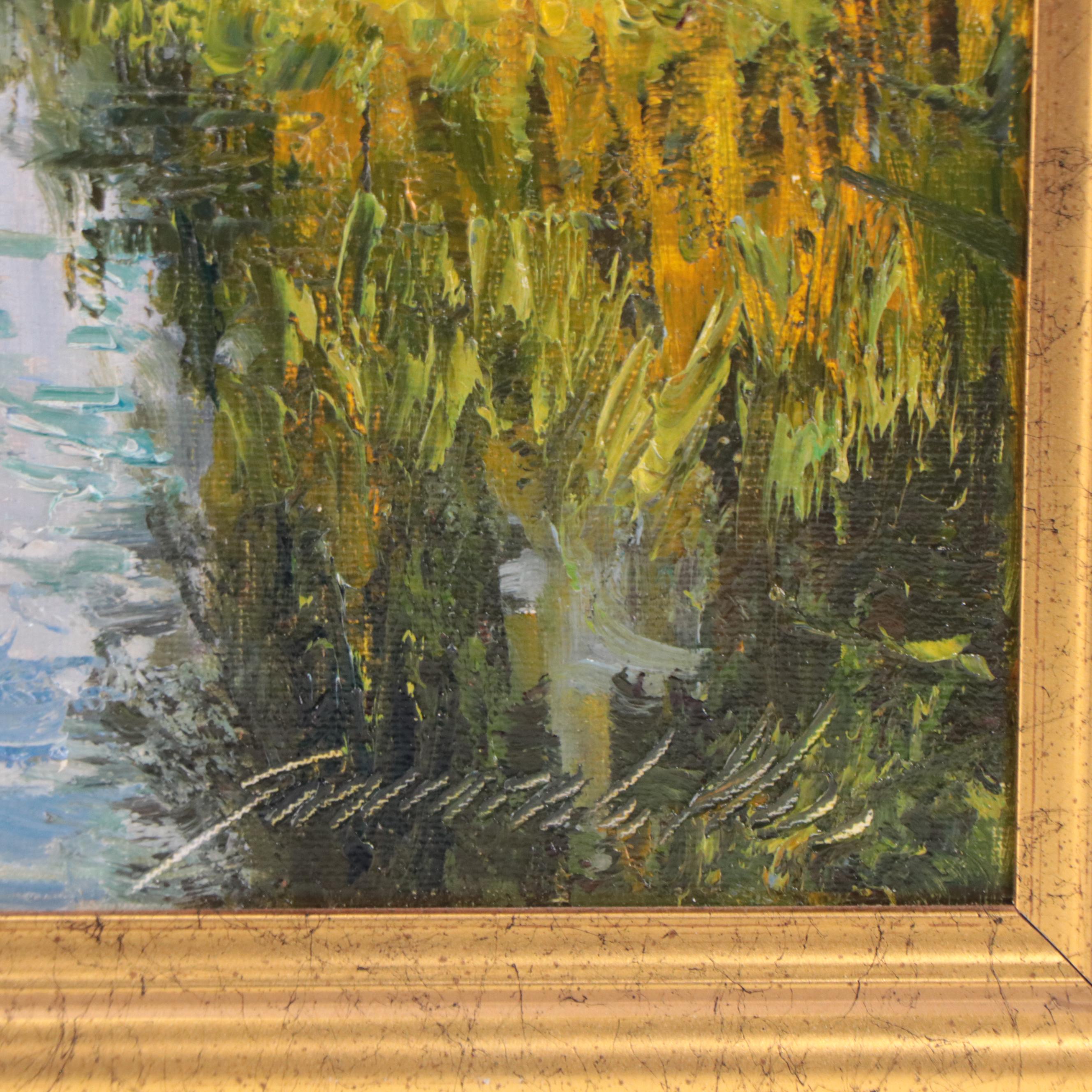 Garncarek Aleksander Landscape Oil Painting "Bagna," 2018