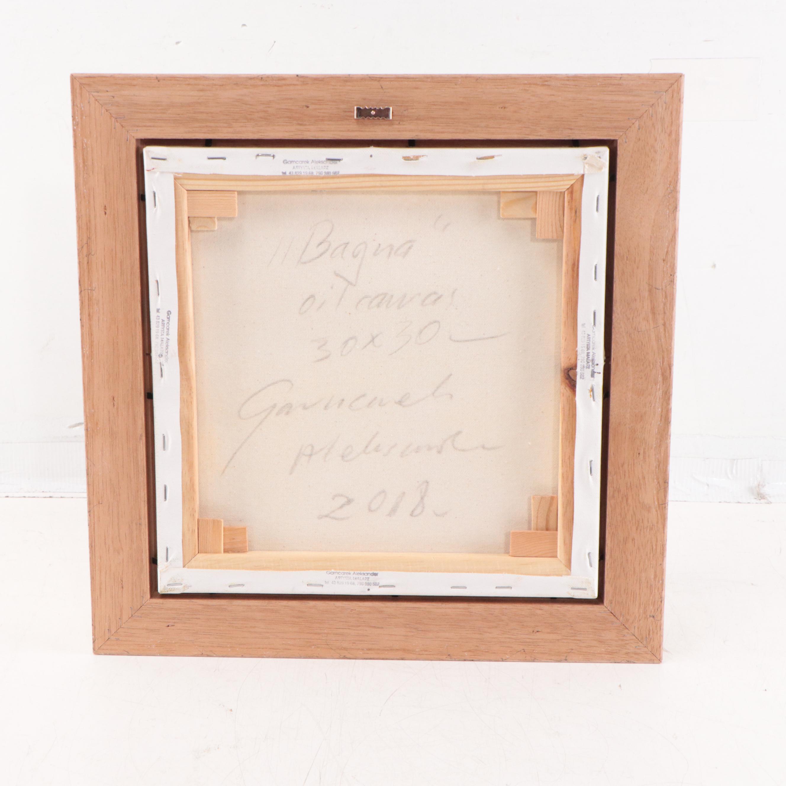 Garncarek Aleksander Landscape Oil Painting "Bagna," 2018