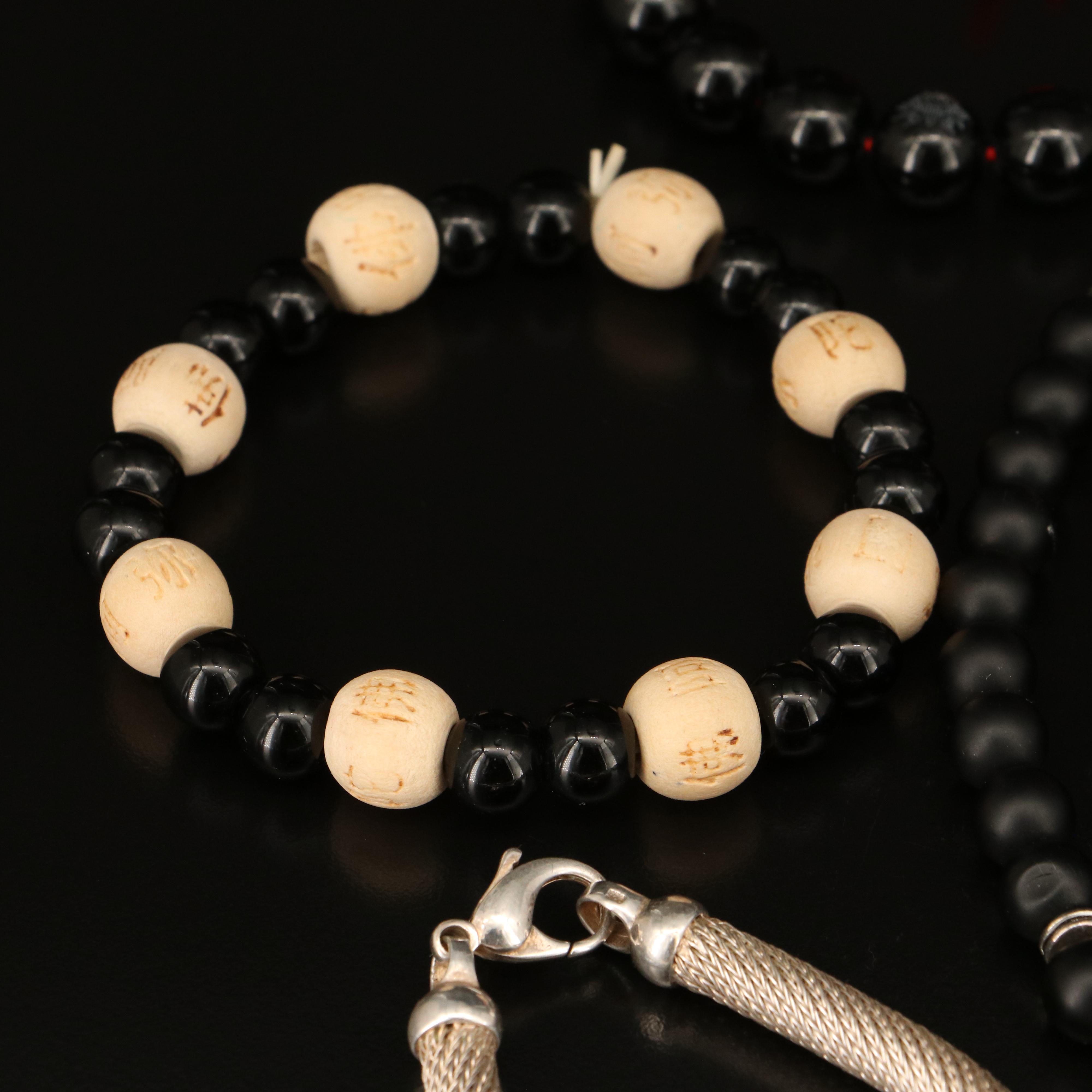 Honora Featured in Jewelry Grouping Including Pearl, Glass and Onyx