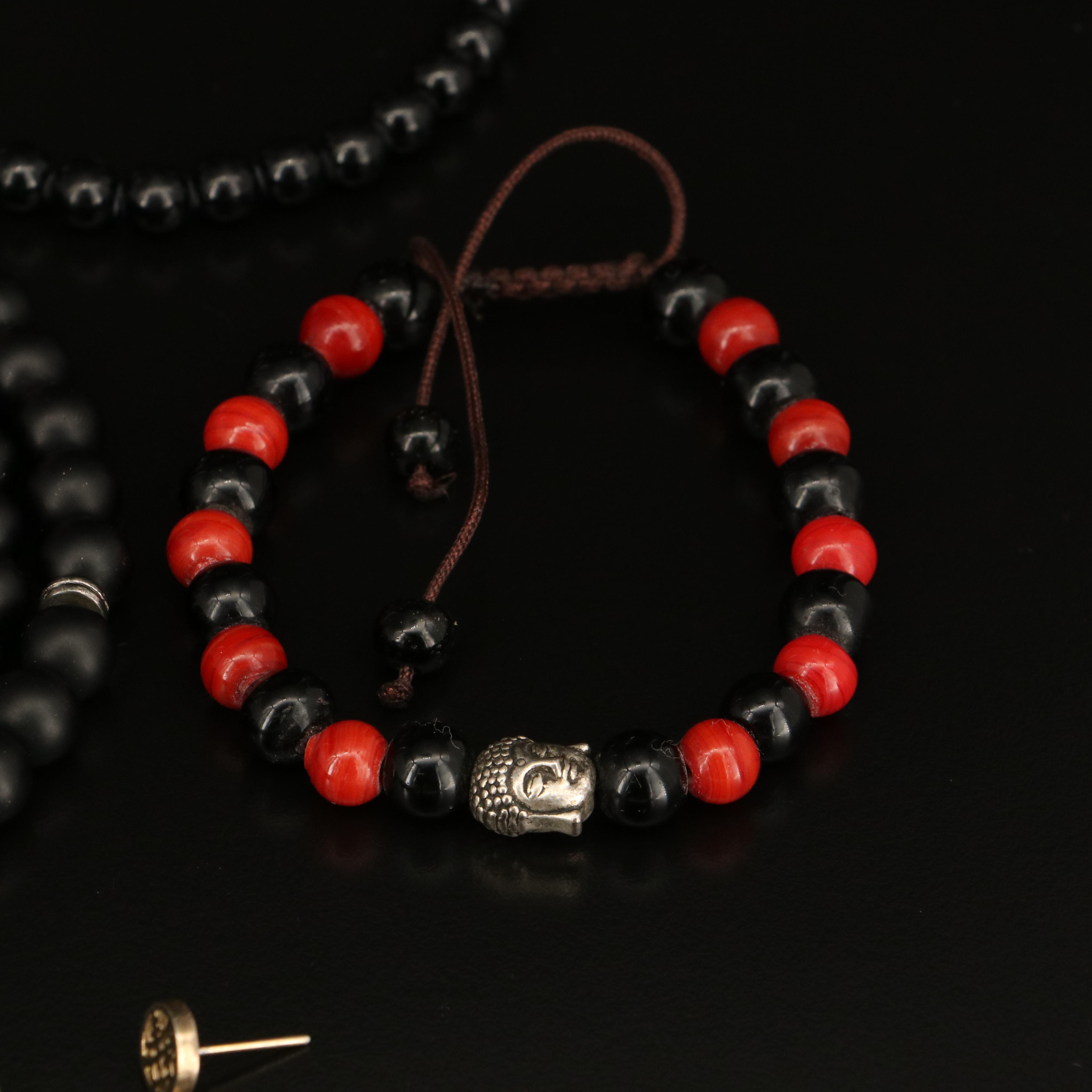 Honora Featured in Jewelry Grouping Including Pearl, Glass and Onyx