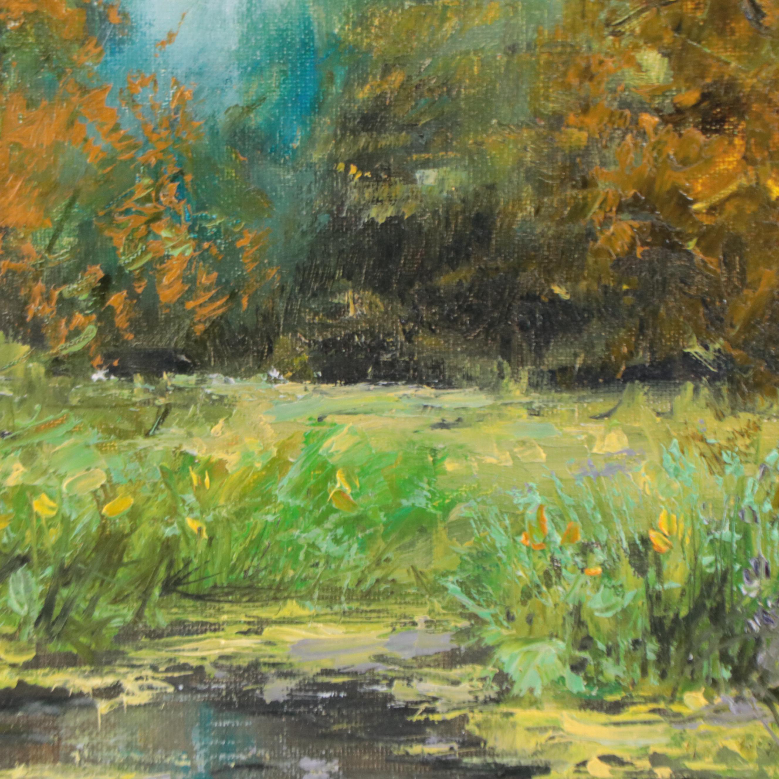 Garncarek Aleksander Landscape Oil Painting "Na Biegu," 2019