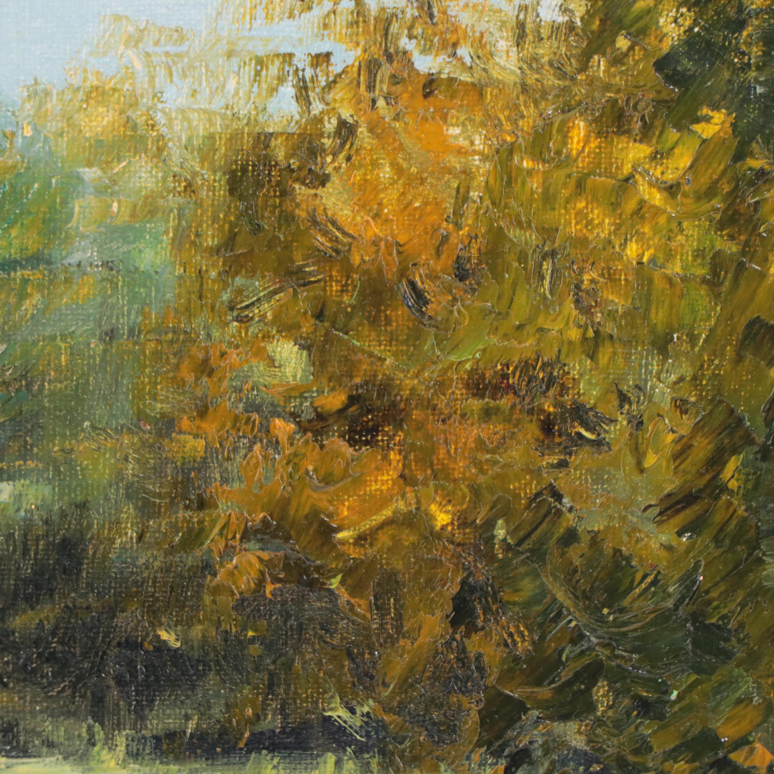 Garncarek Aleksander Landscape Oil Painting "Na Biegu," 2019