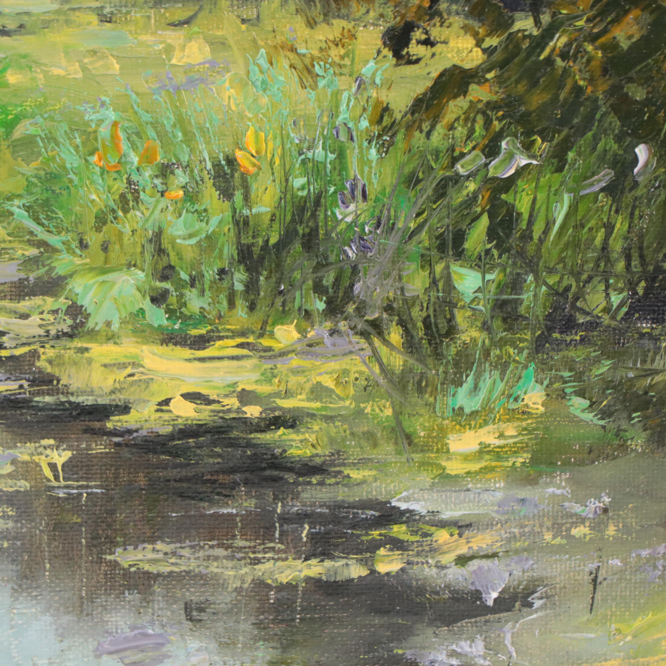 Garncarek Aleksander Landscape Oil Painting "Na Biegu," 2019