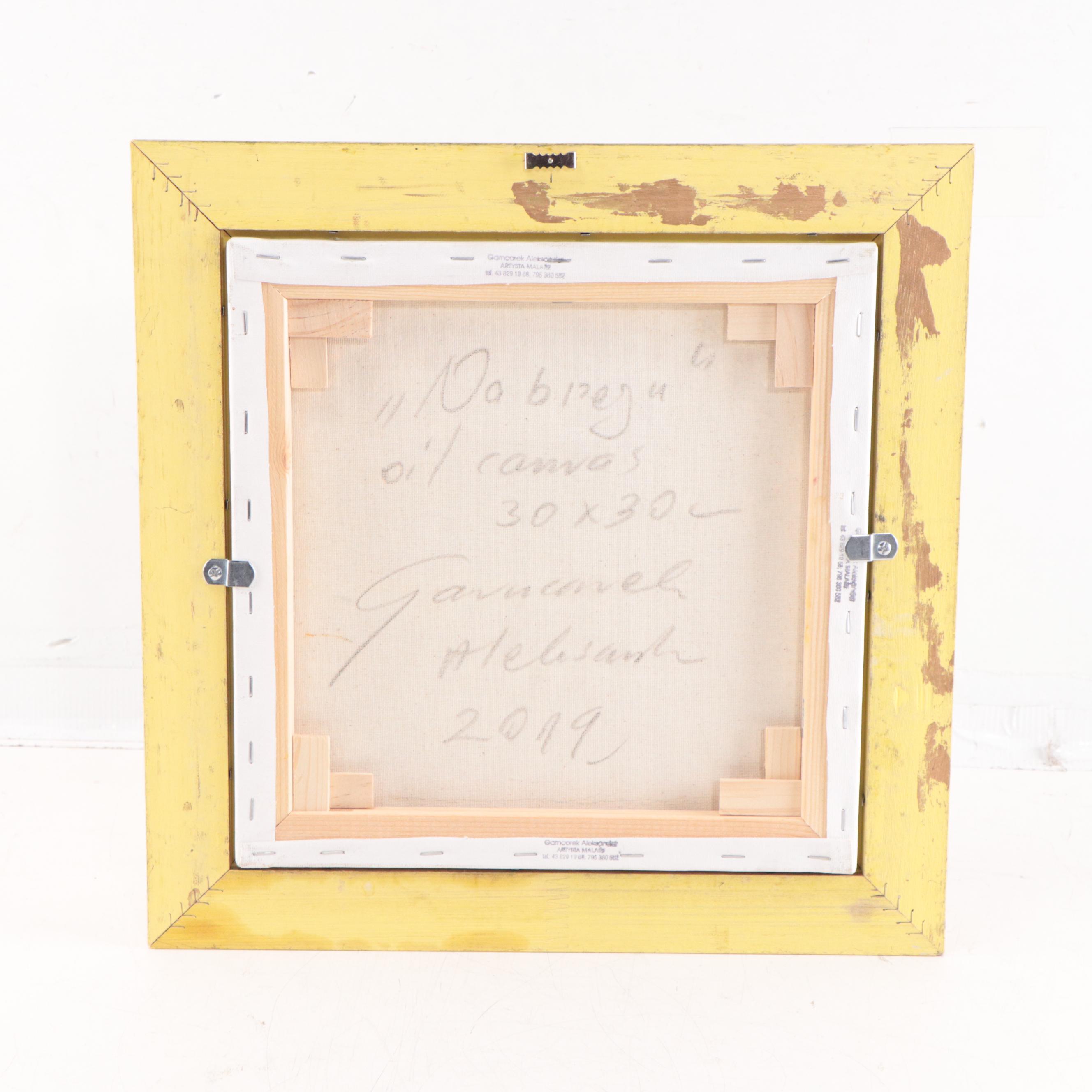 Garncarek Aleksander Landscape Oil Painting "Na Biegu," 2019