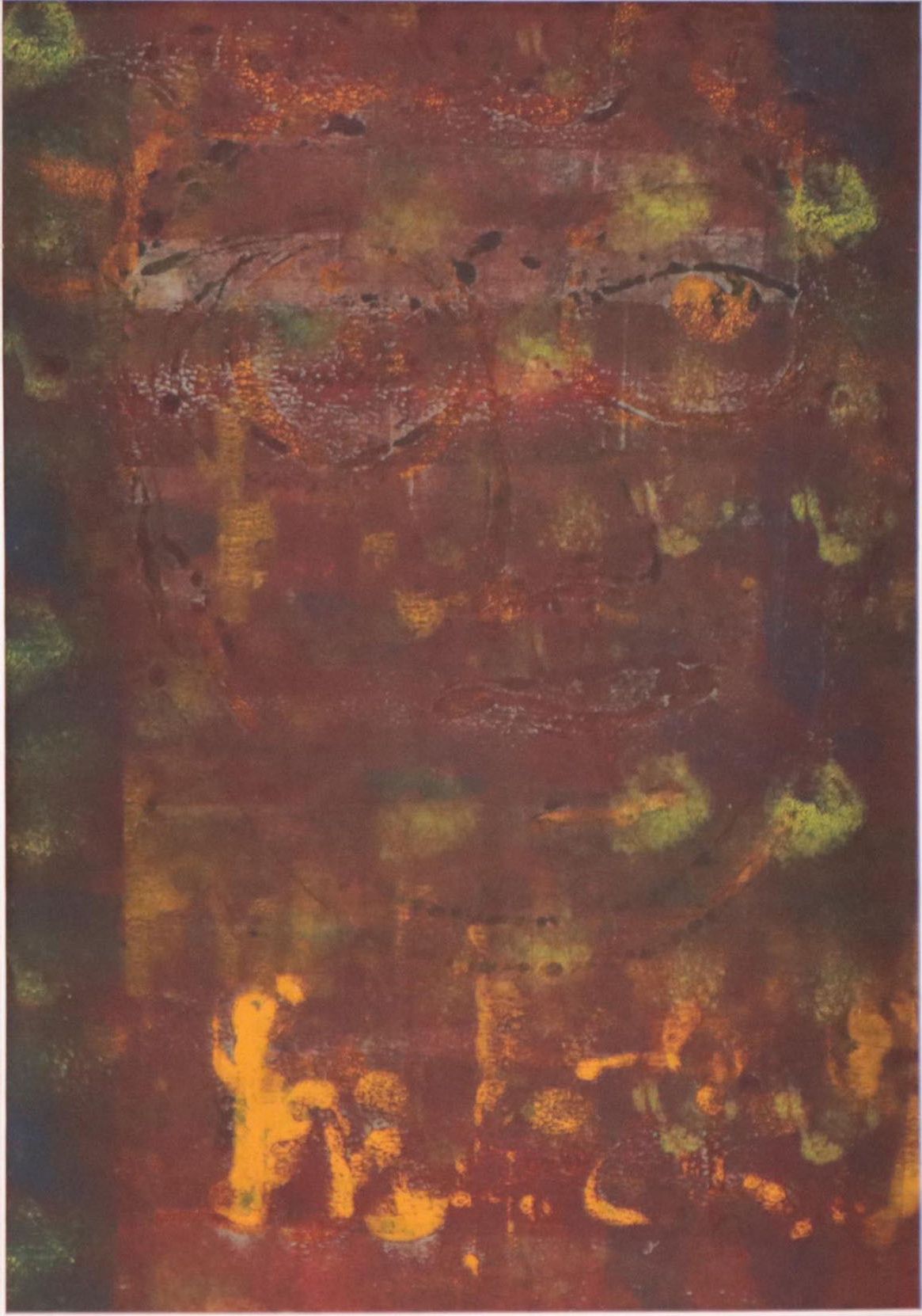 Helga Schmidt-Römhild Abstract Figural Mixed Media Painting