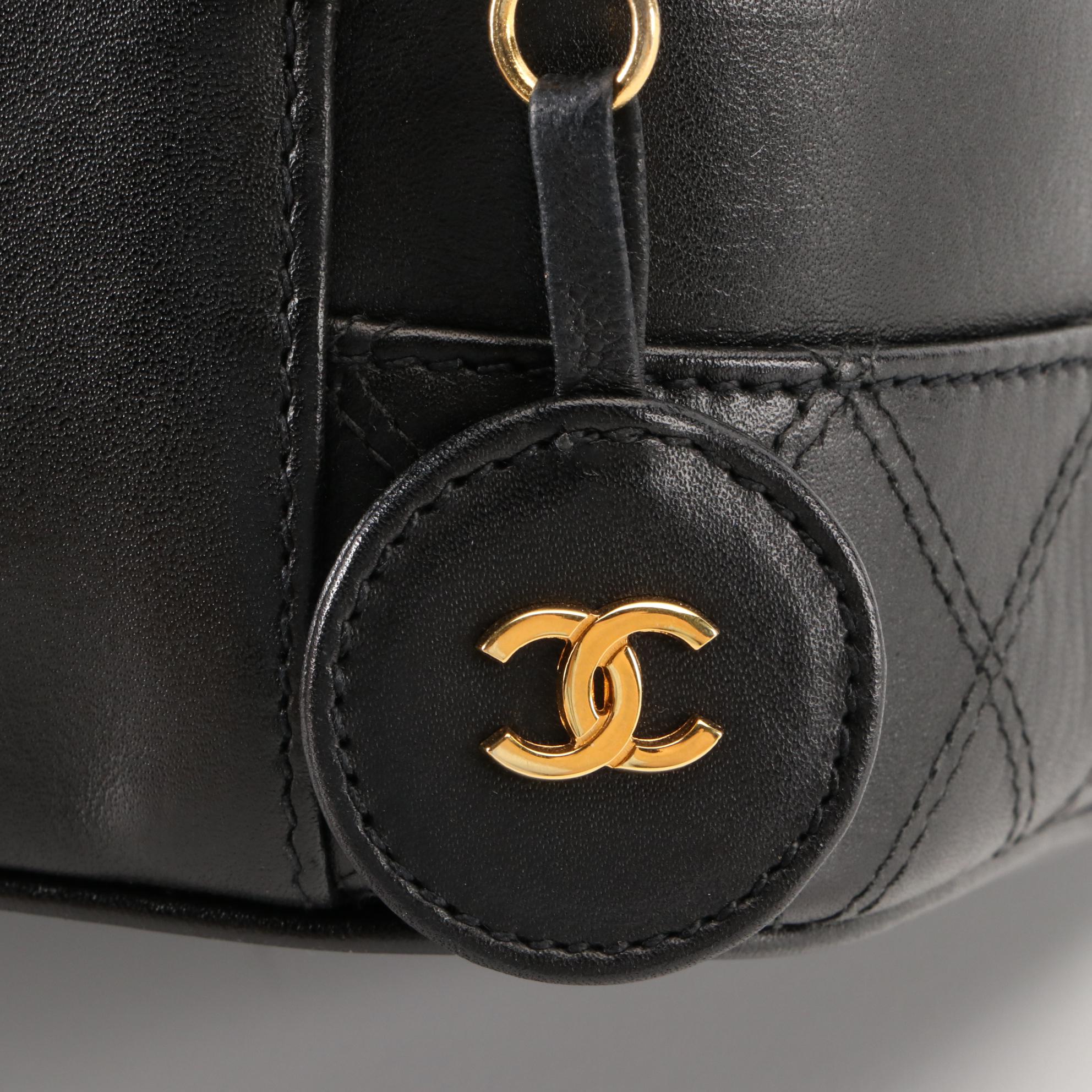 Chanel Quilted Leather Cosmetics Case with Box