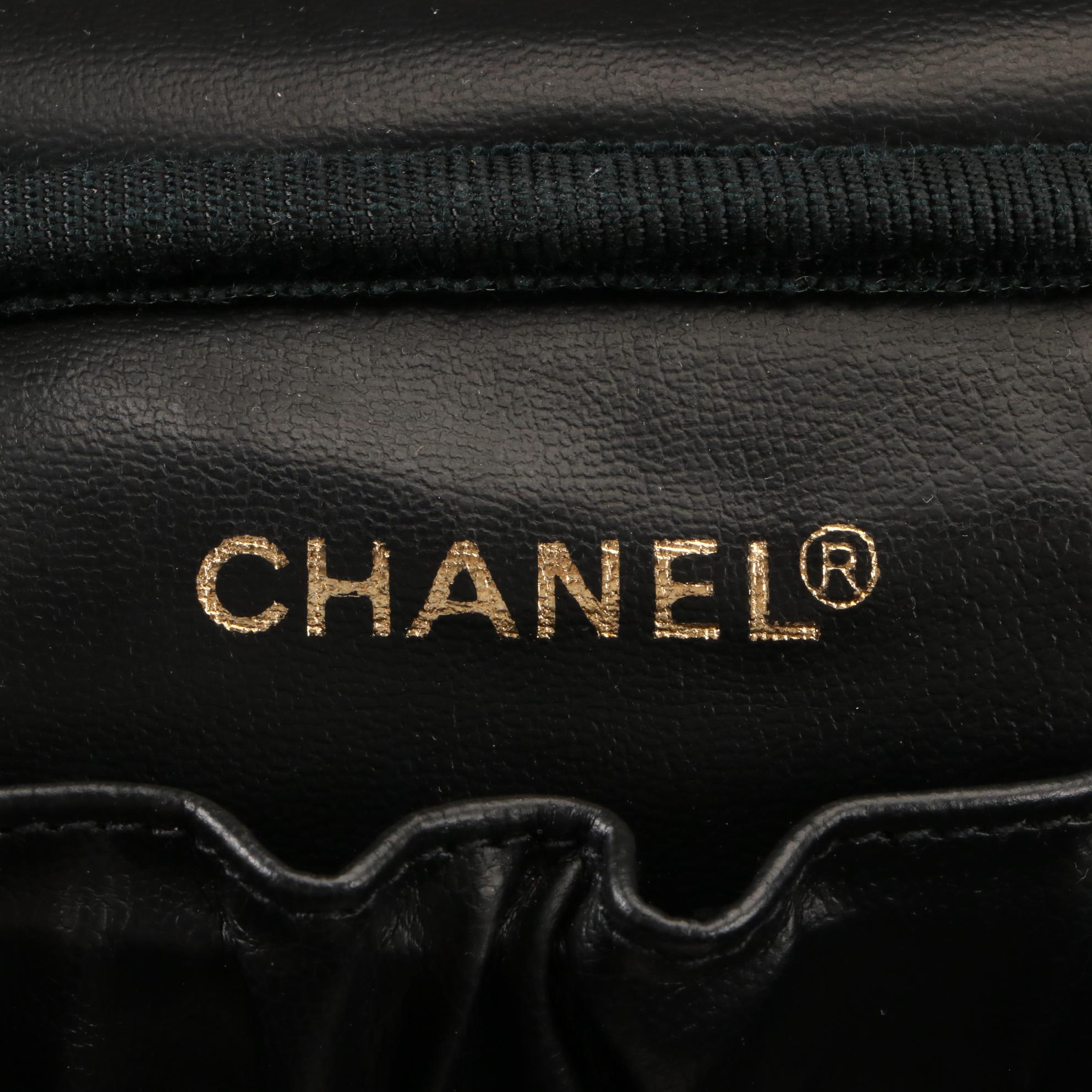 Chanel Quilted Leather Cosmetics Case with Box