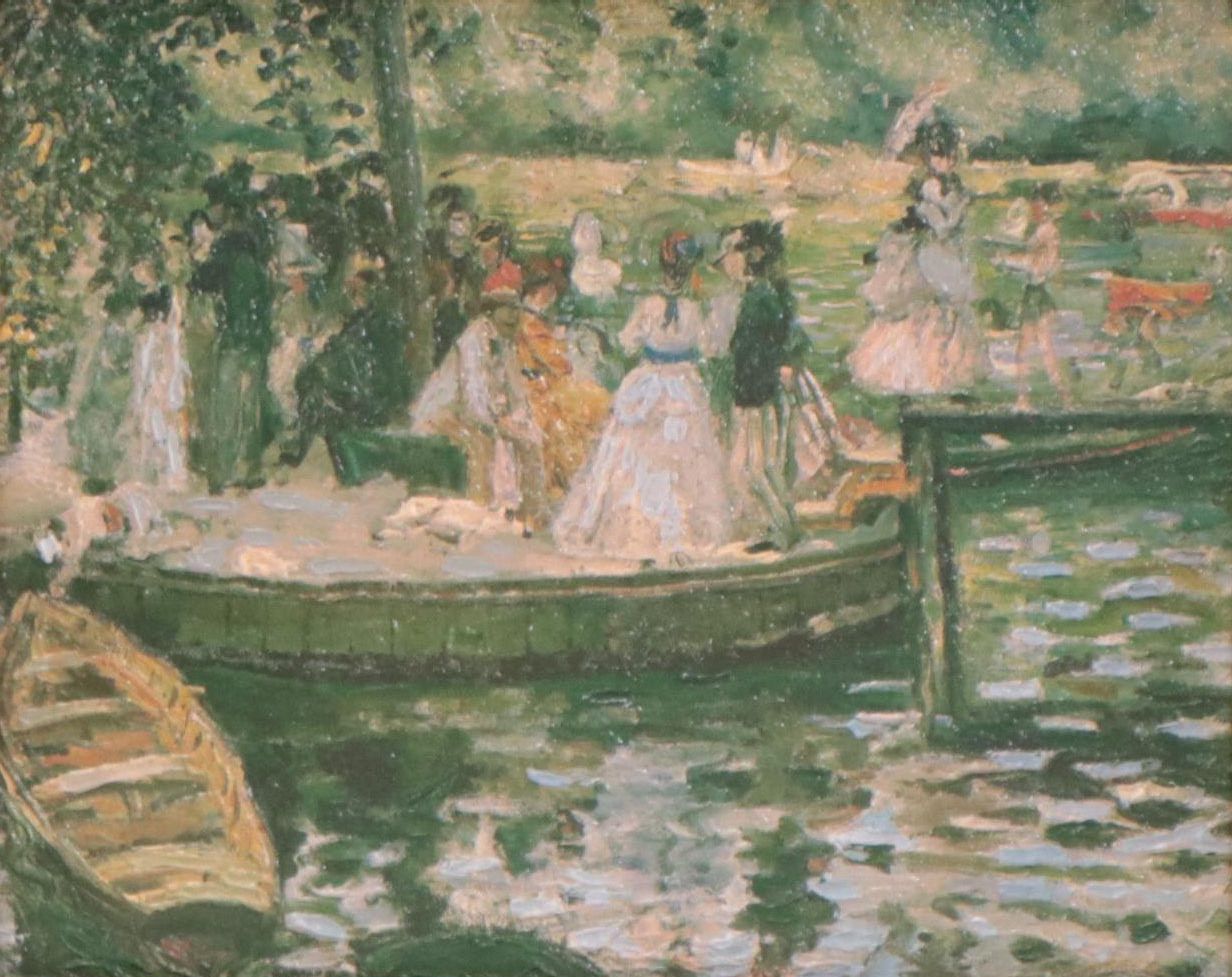 Embellished Offset Lithograph After Pierre-Auguste Renoir "La Grenouillère"