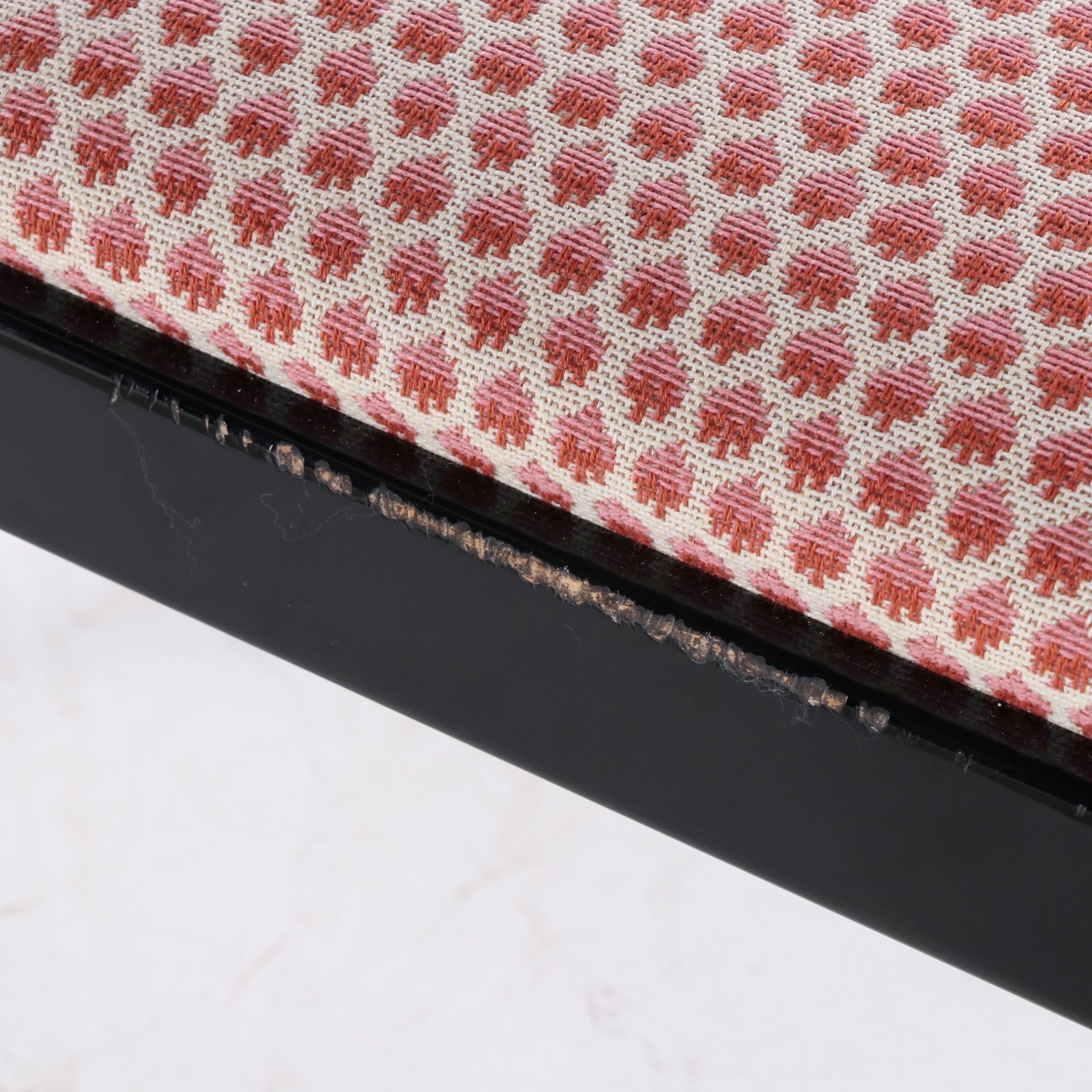 Six Tonon Italian Late Baroque Style Ebonized Dining Chairs