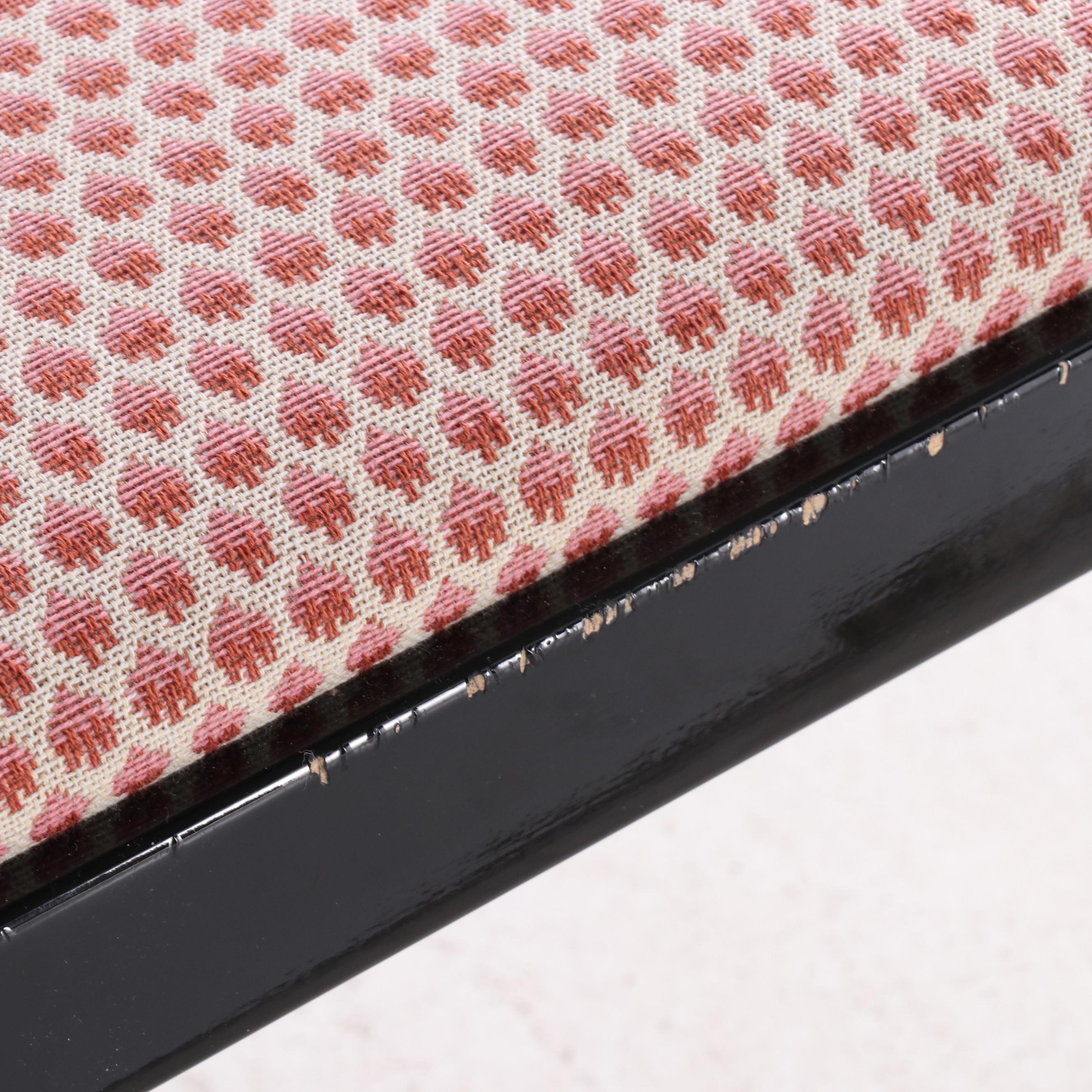 Six Tonon Italian Late Baroque Style Ebonized Dining Chairs