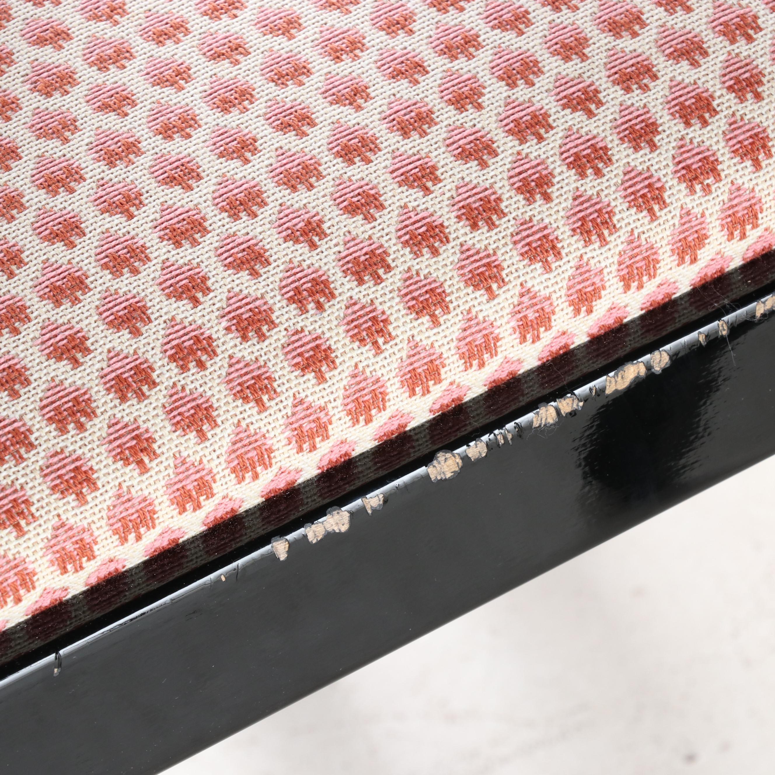 Six Tonon Italian Late Baroque Style Ebonized Dining Chairs