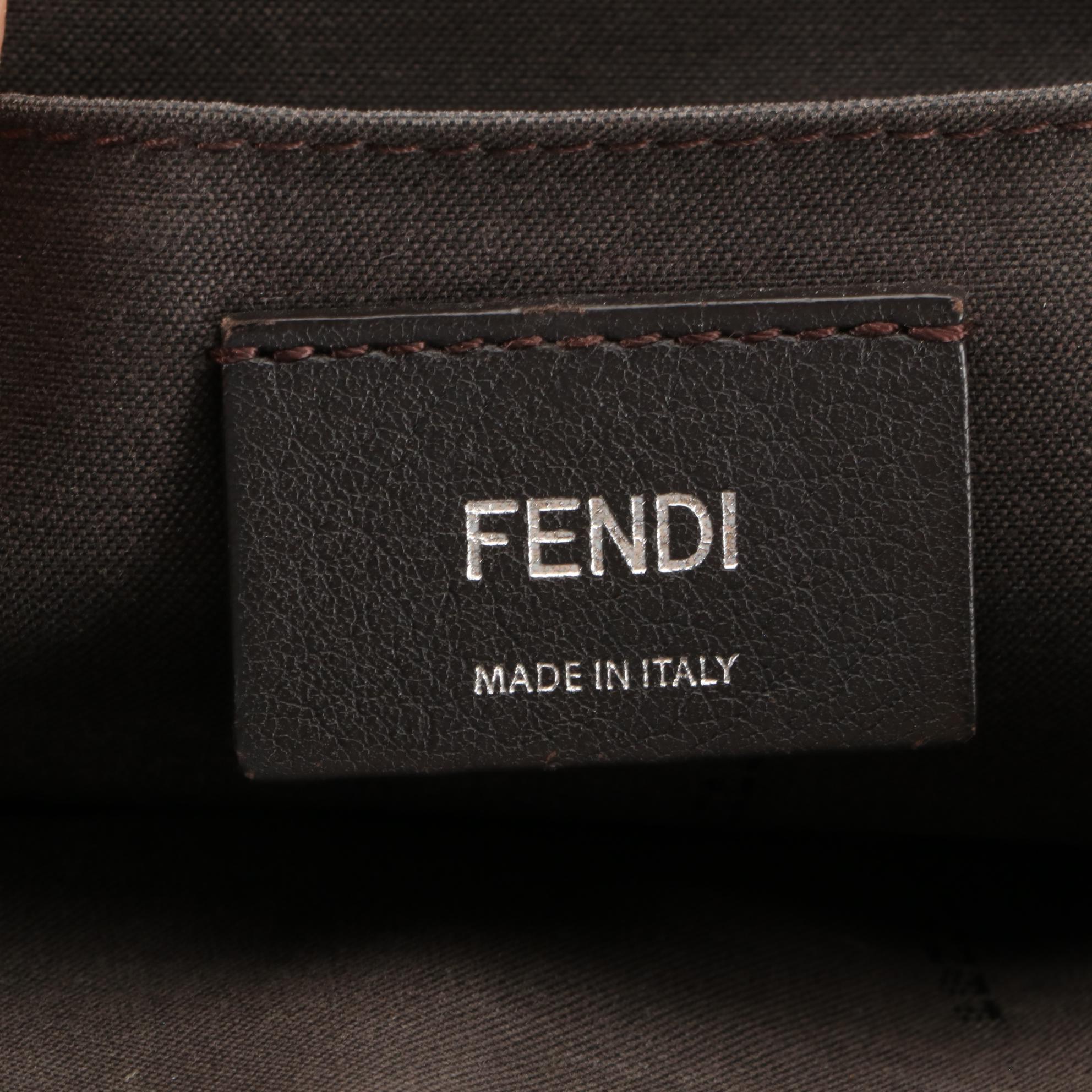 Fendi By The Way Mini Crossbody Bag in Blue Leather with Shoulder Strap