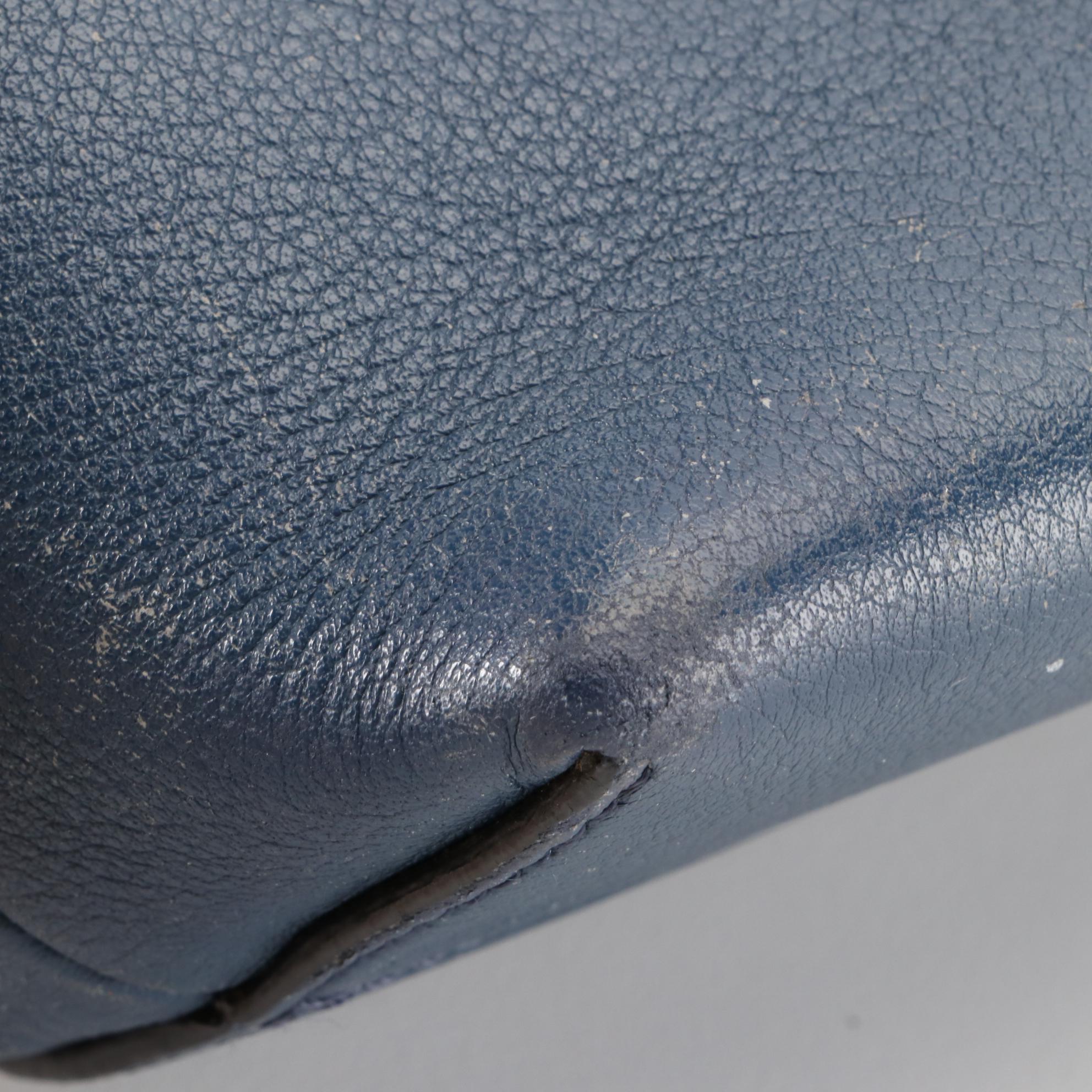 Fendi By The Way Mini Crossbody Bag in Blue Leather with Shoulder Strap