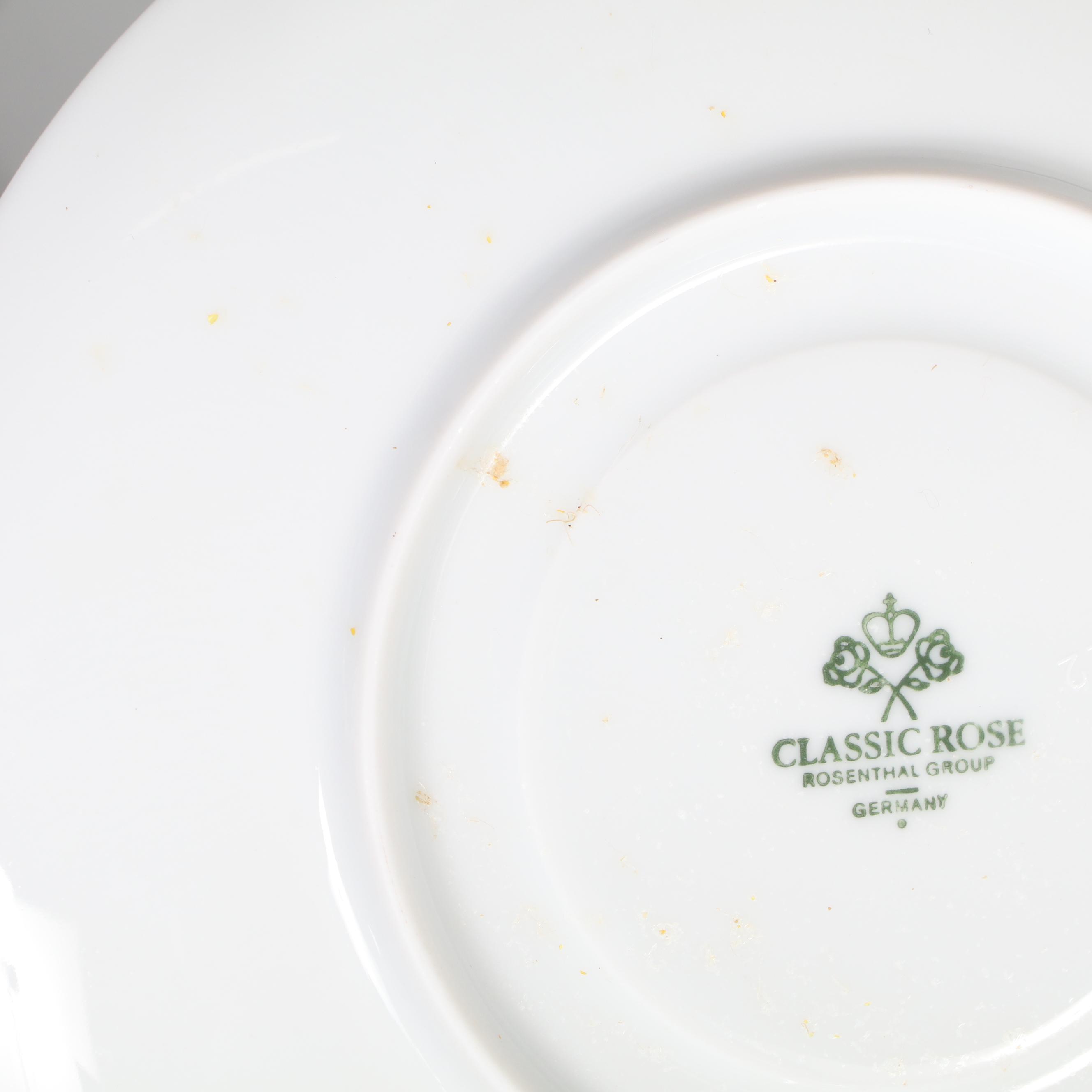 Rosenthal Classic Rose "Leonardo" Porcelain Dinnerware and Serveware, 1950-1964