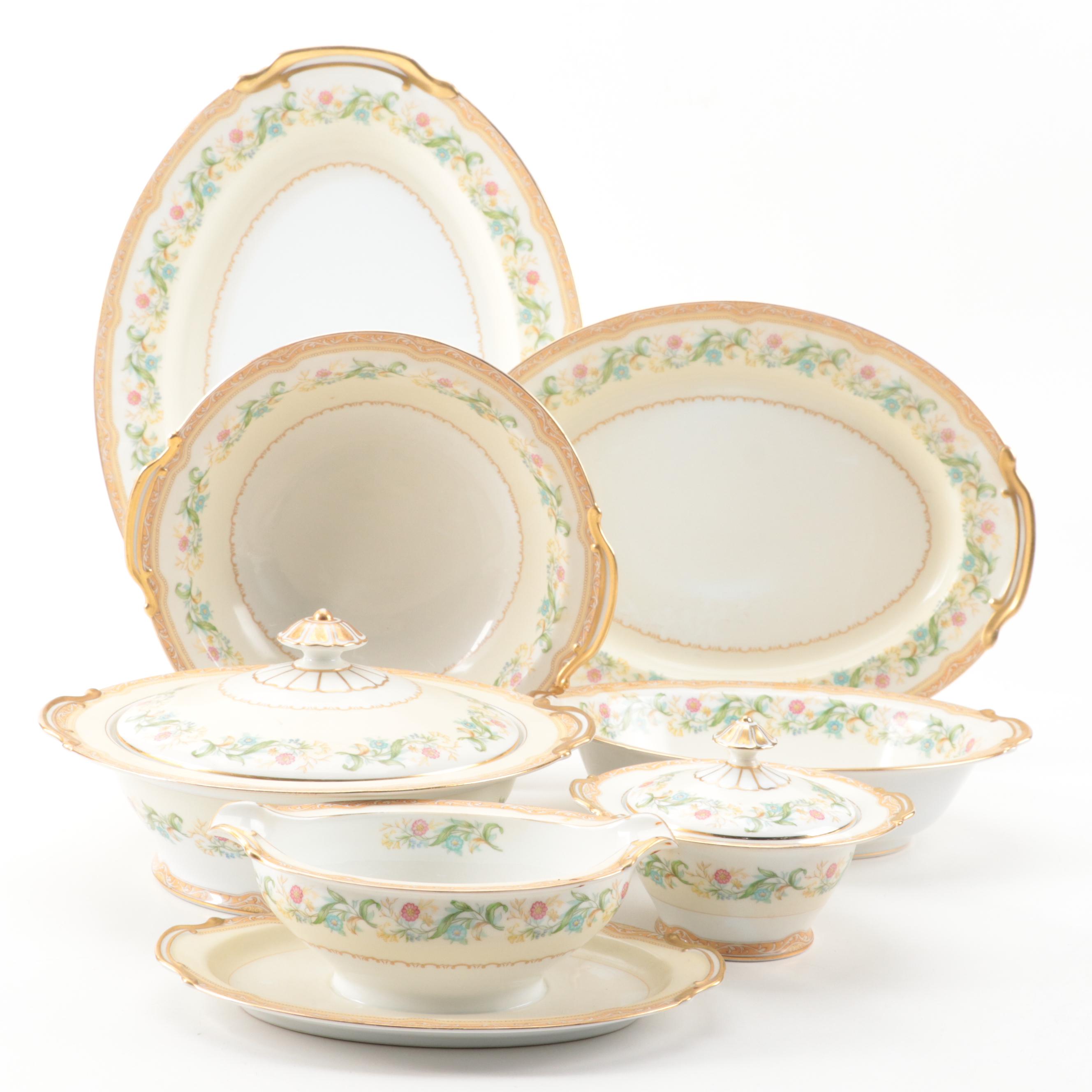 Noritake "Moselle" Dinnerware and Table Accessories, Mid to Late 20th Century