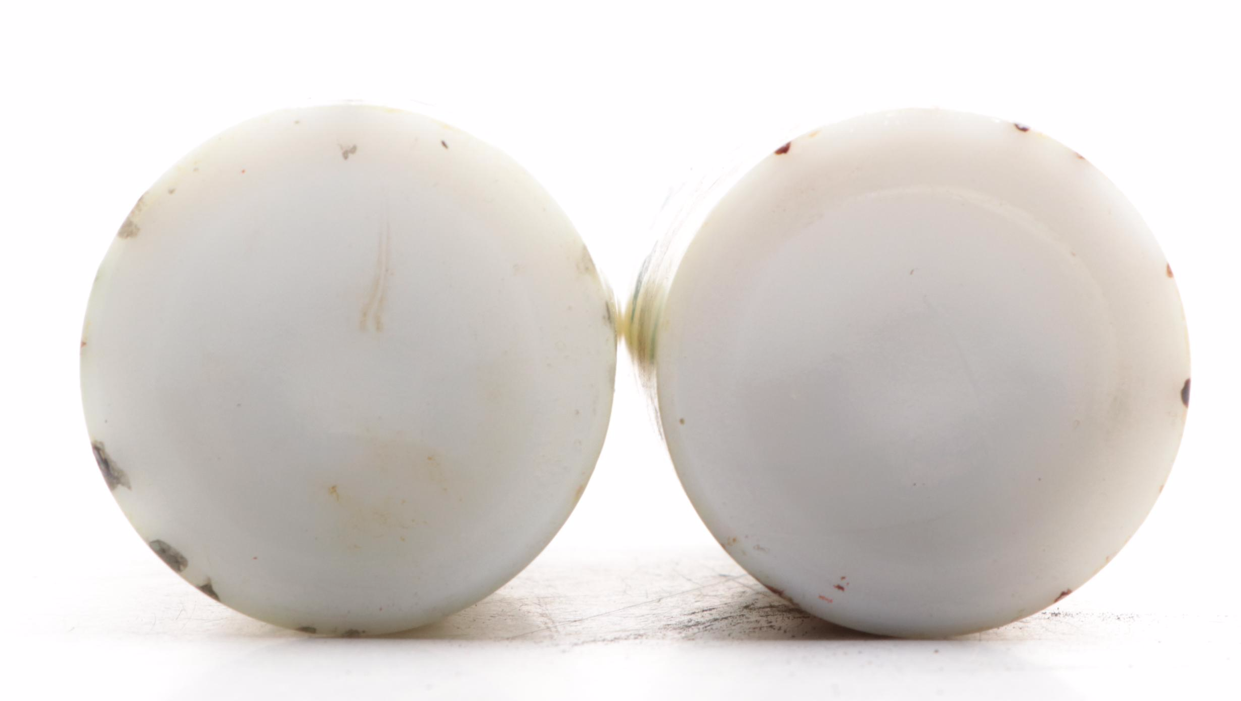 Hand Painted Ceramic and Metal Salt and Pepper Shaker