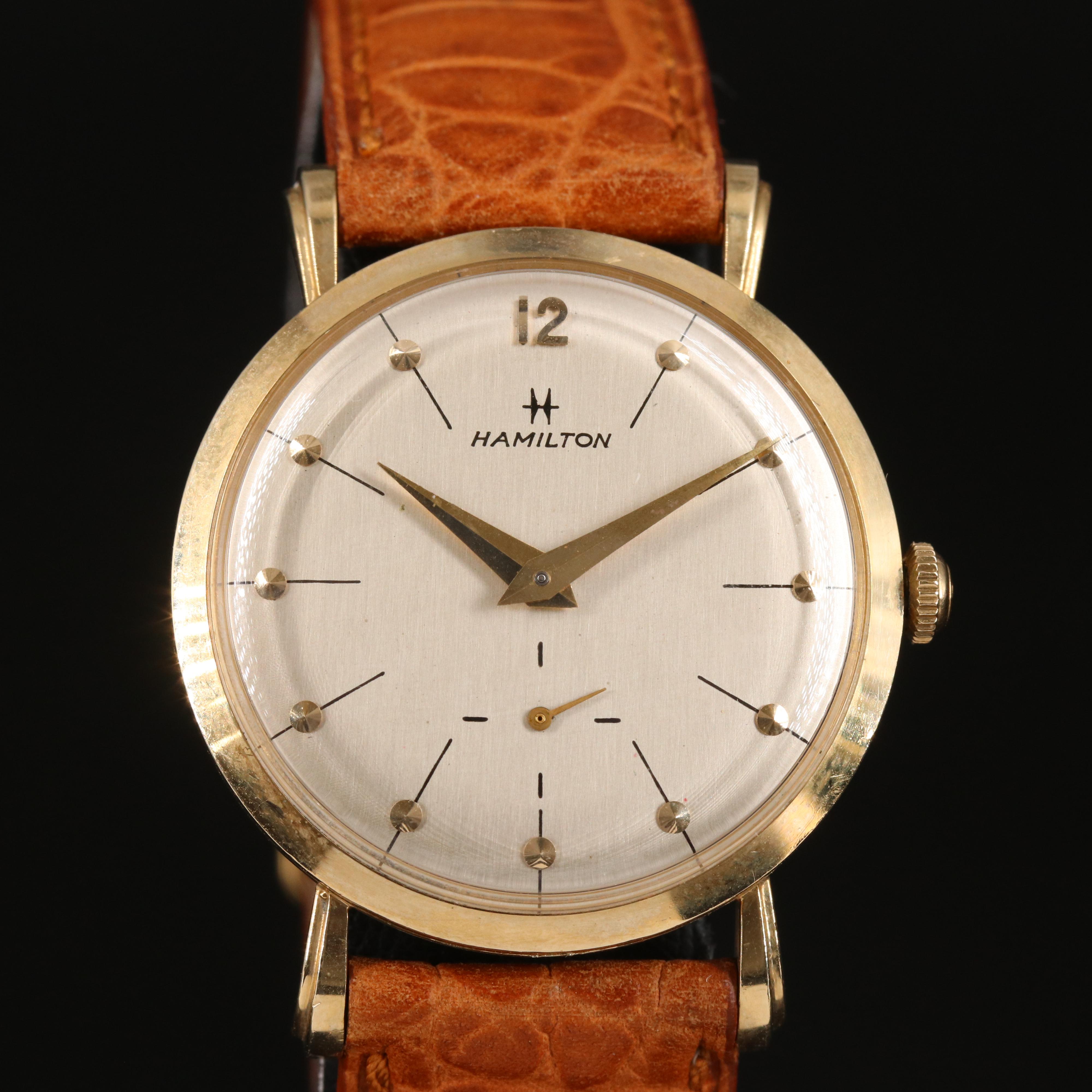 Vintage Hamilton 14K Stem Wind Watch