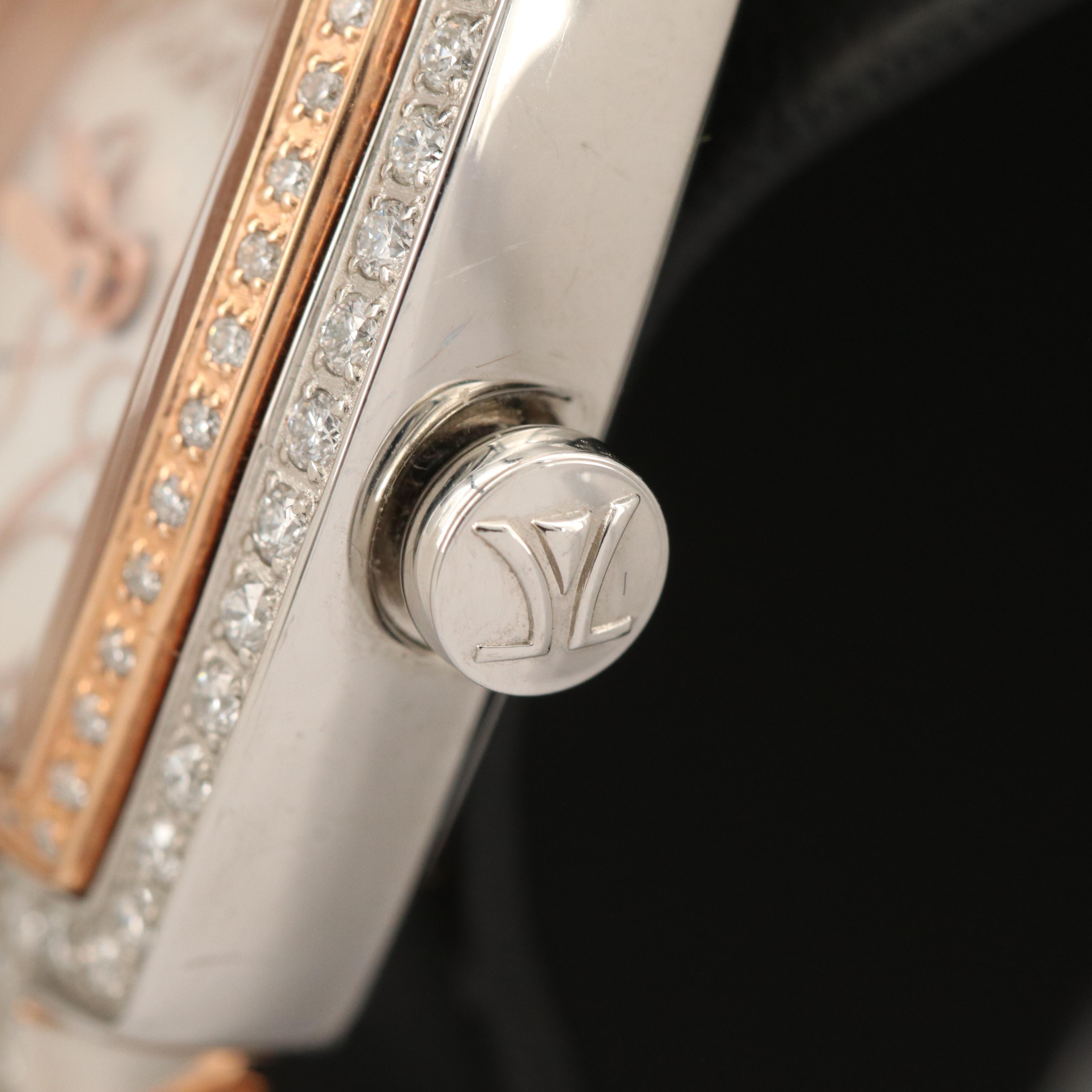 Le Vian Strawberry'N Vanilla Cush'n Bangle 1.25 CTW Diamond Watch