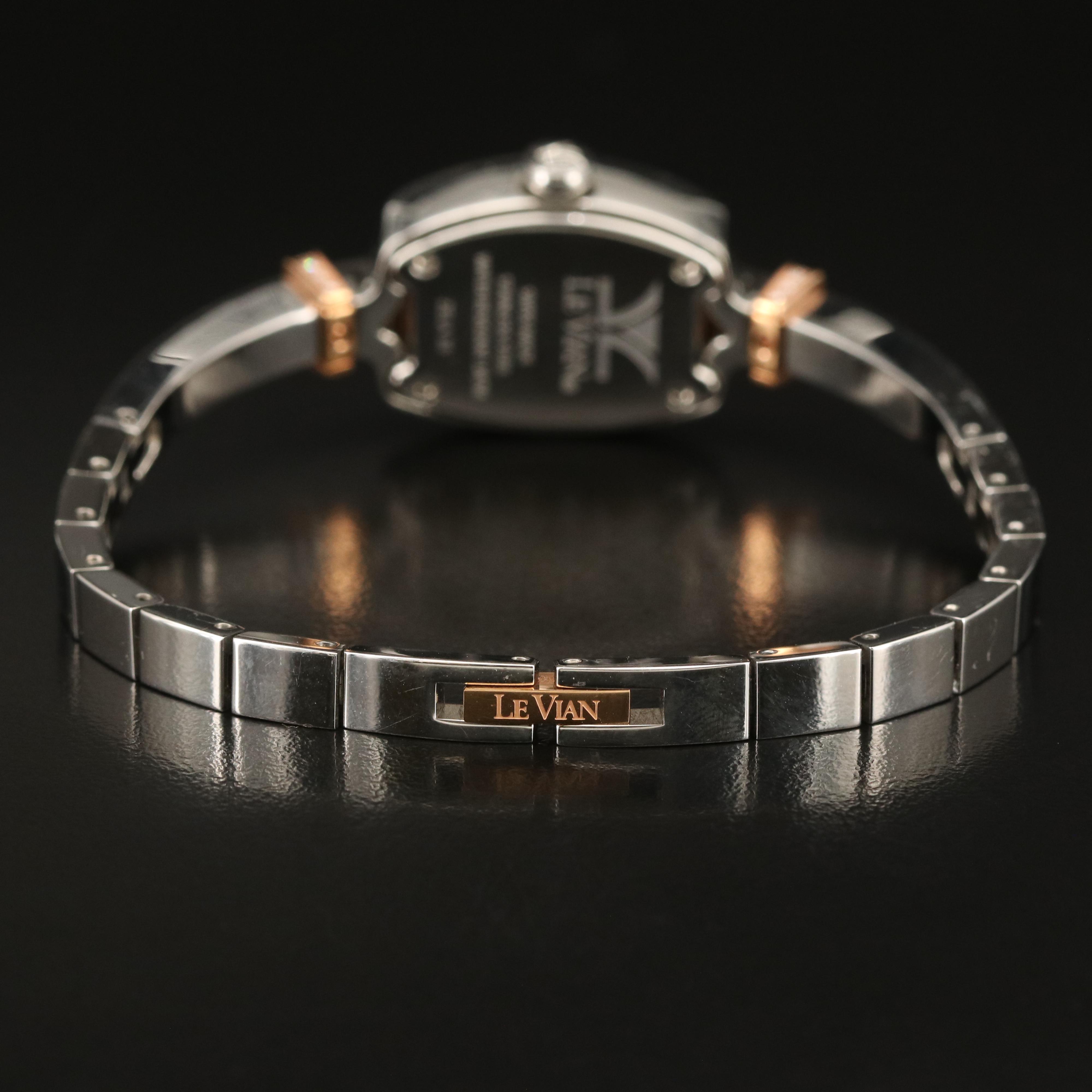 Le Vian Strawberry'N Vanilla Cush'n Bangle 1.25 CTW Diamond Watch