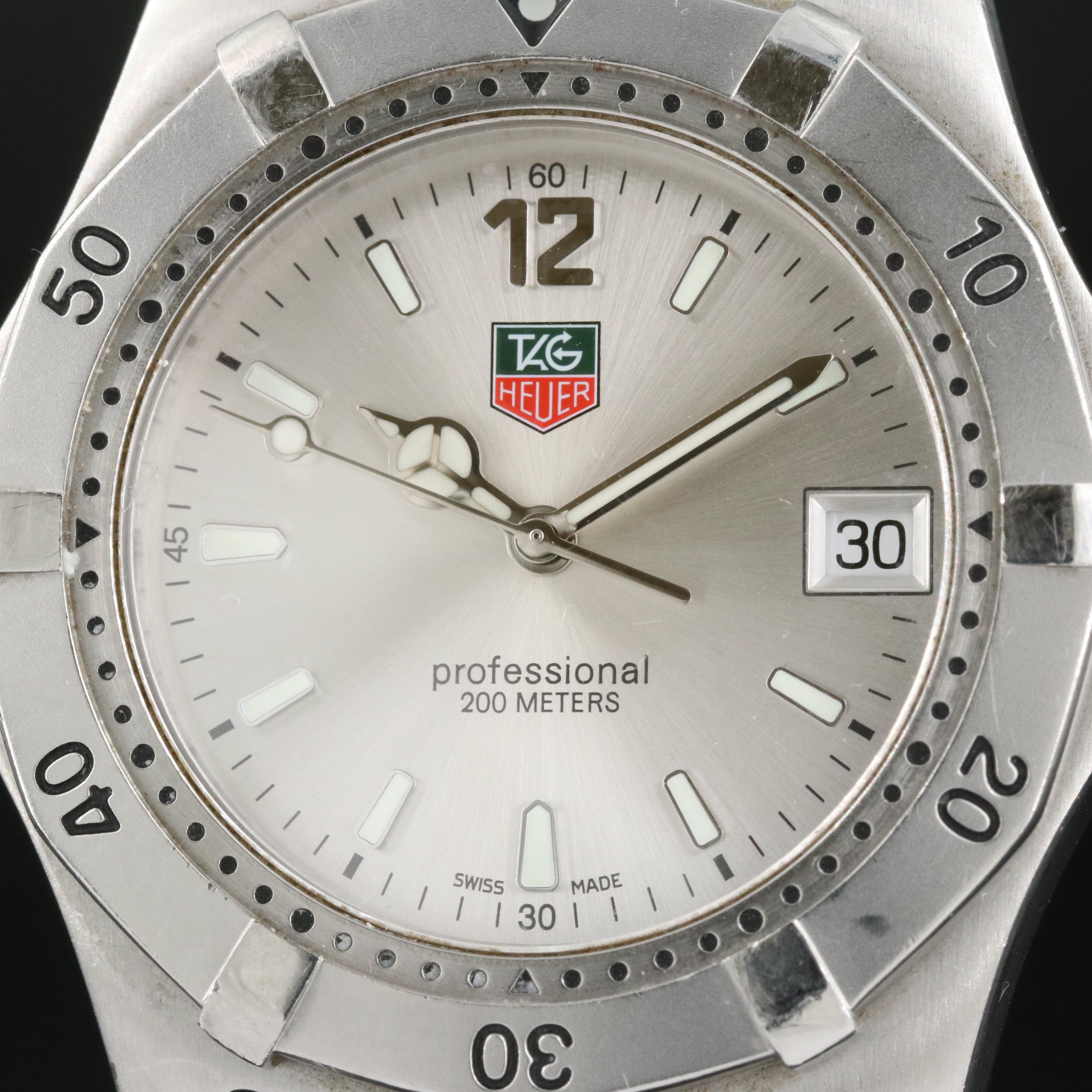 TAG Heuer Professional 200 Meters with Date Stainless Steel Watch