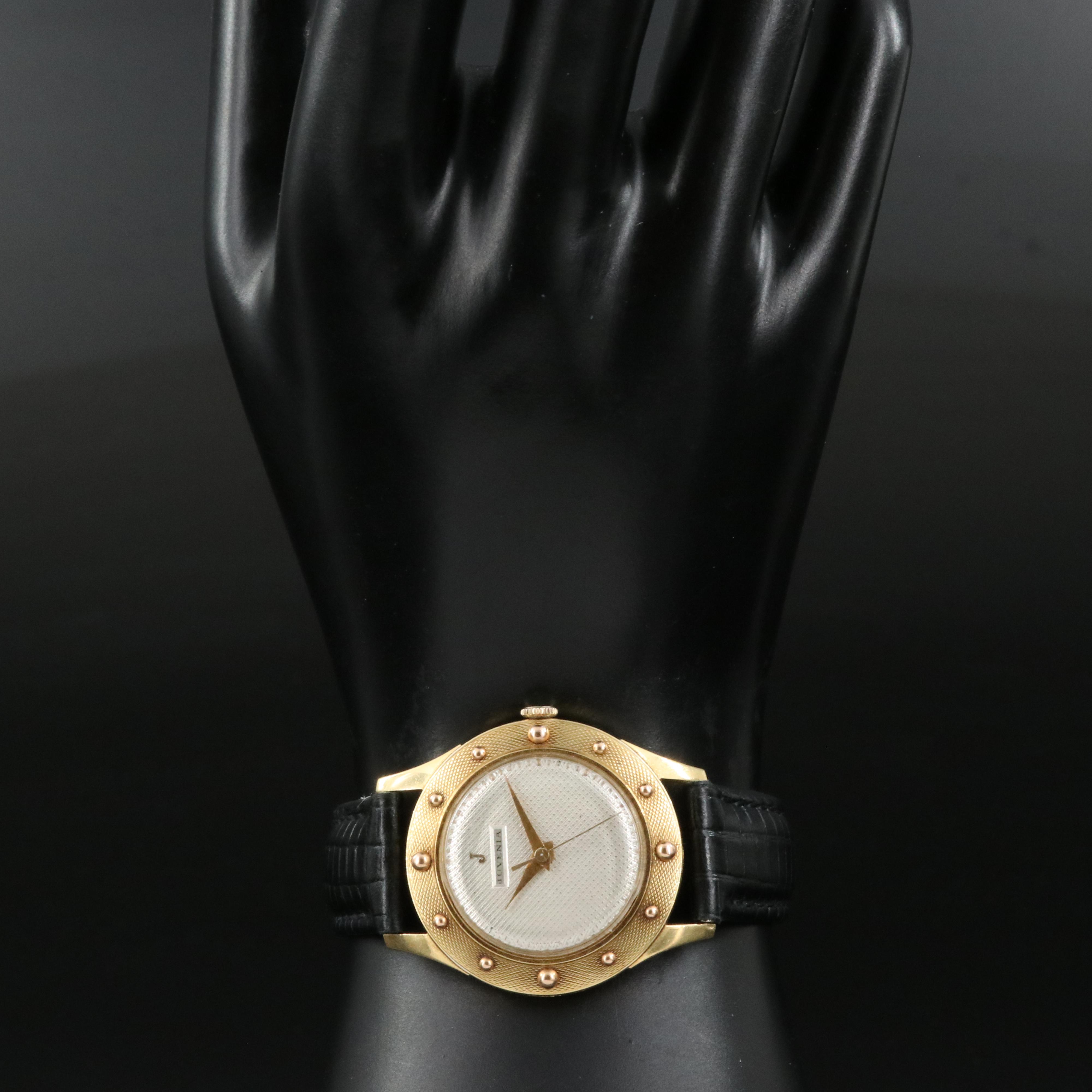 18K Juvenia Swiss Stem Wind Vintage Watch