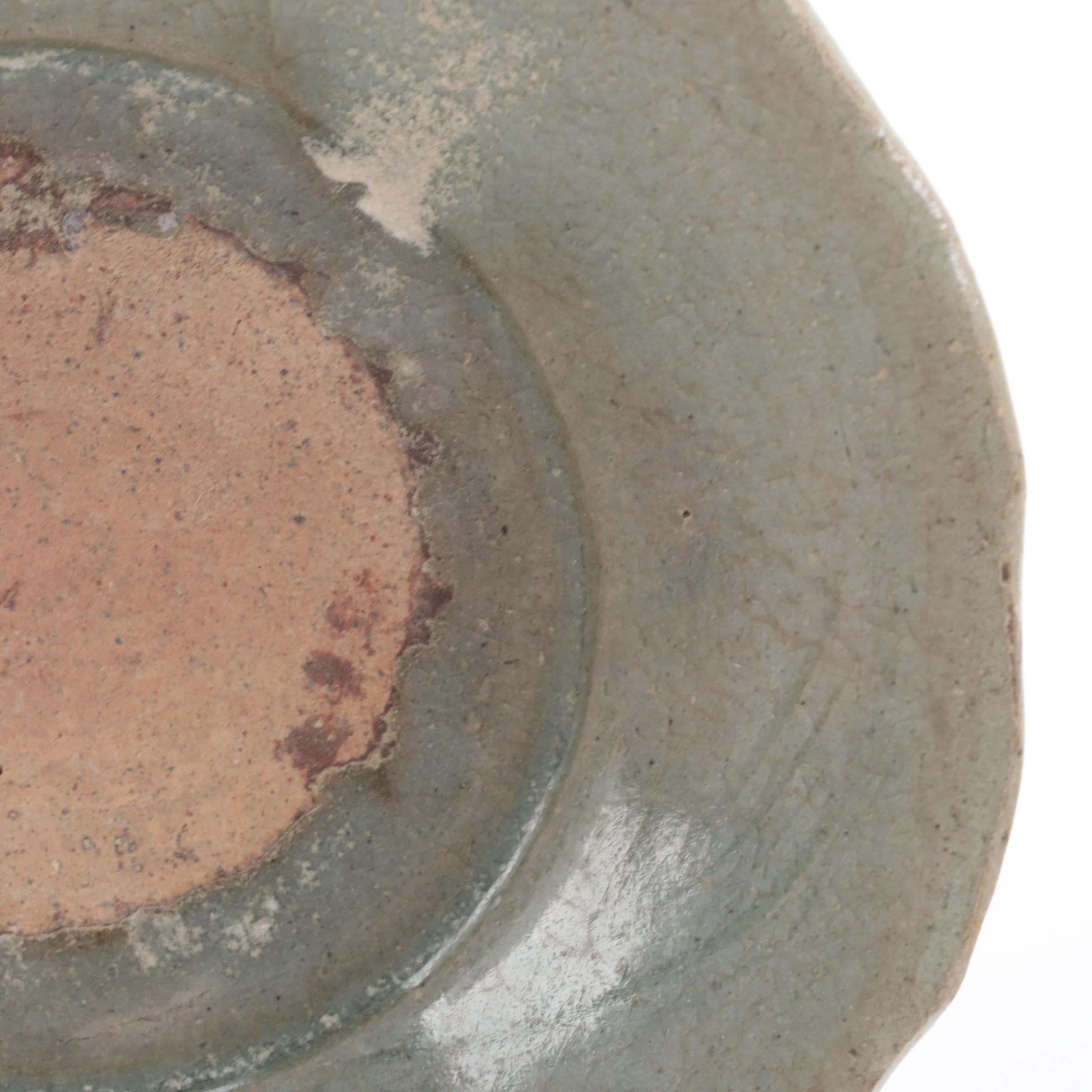 Chinese Celadon Glazed Saucers and Bowls, Probably Song Dynasty
