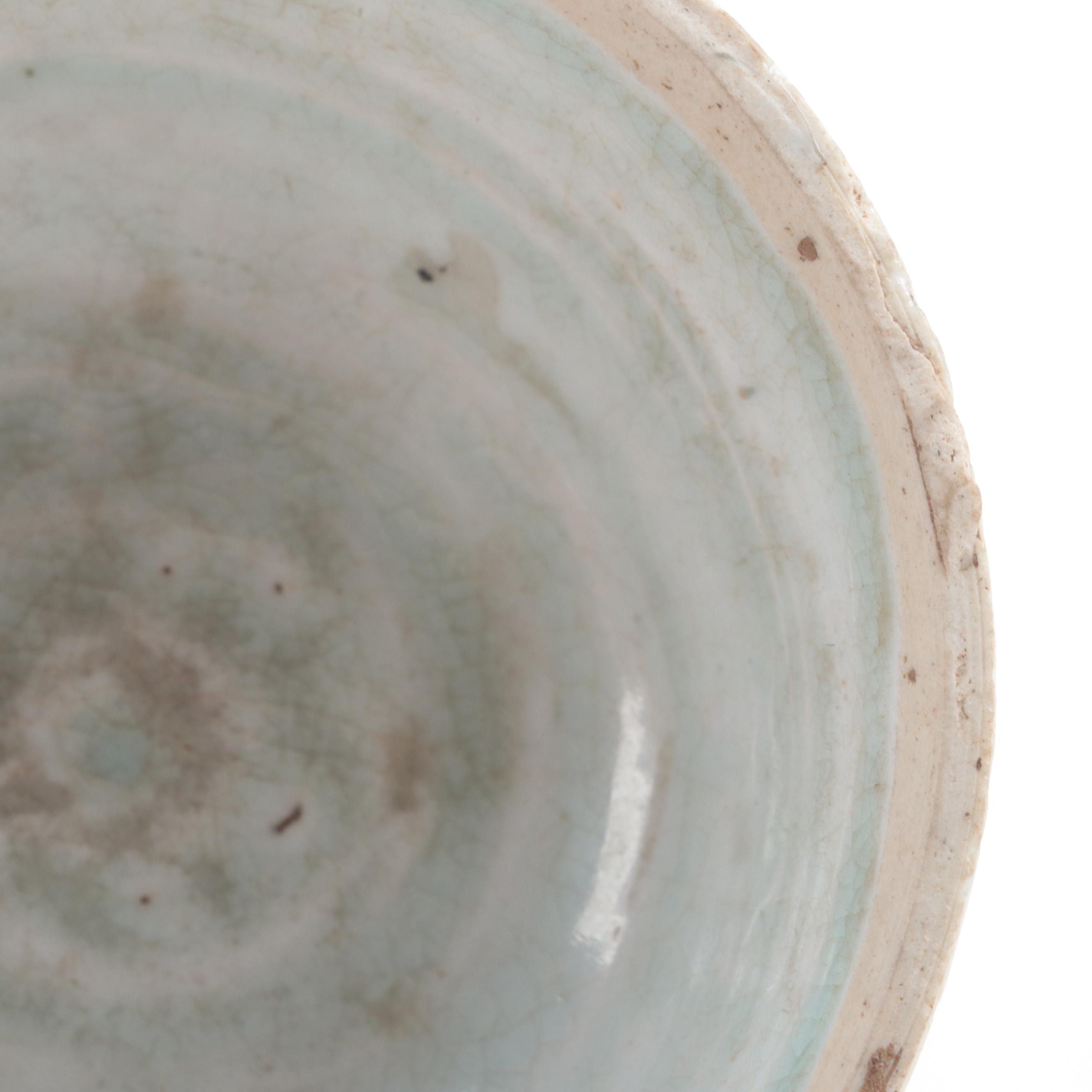 Chinese Celadon Glazed Saucers and Bowls, Probably Song Dynasty