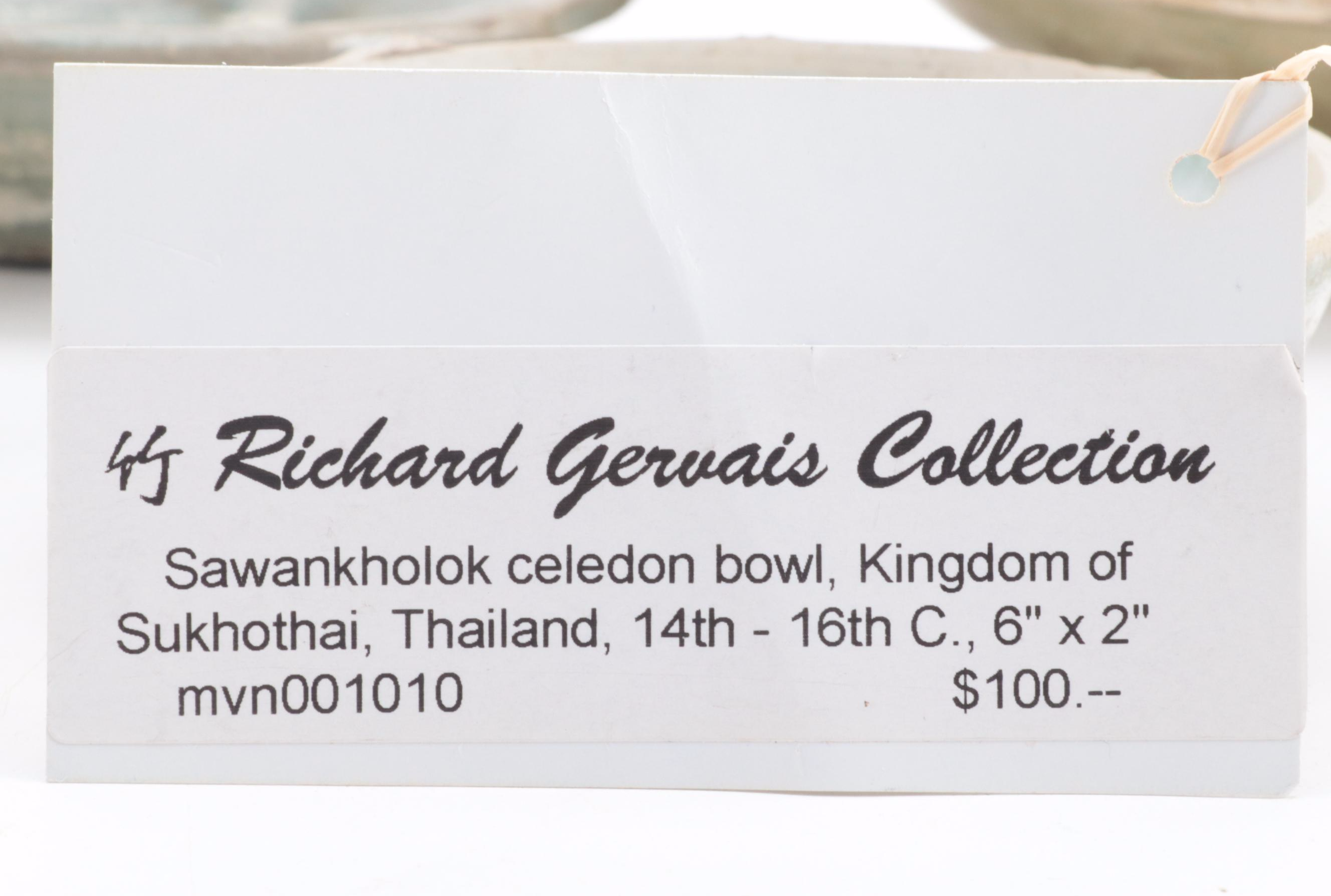 Chinese Celadon Glazed Saucers and Bowls, Probably Song Dynasty