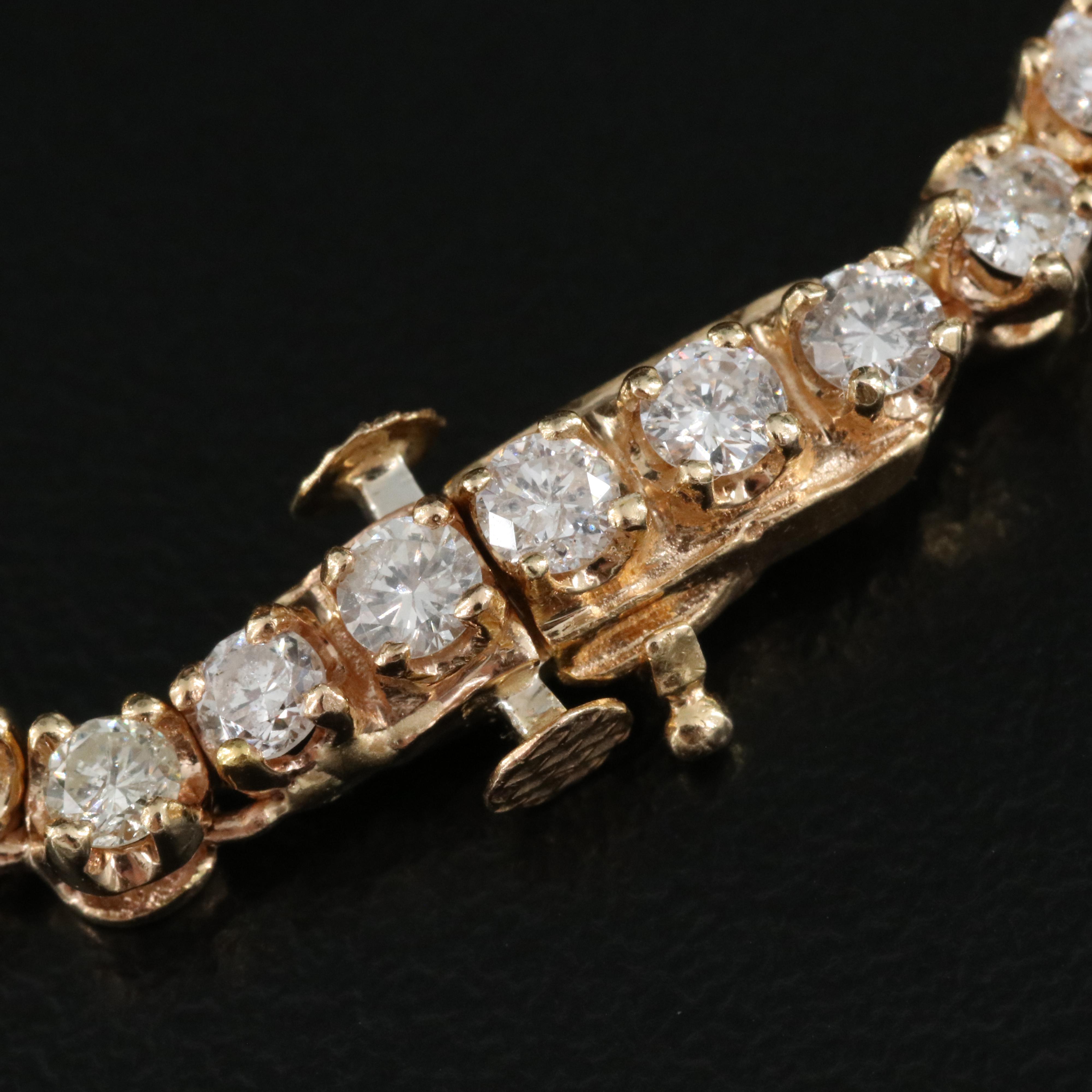 14K 9.00 CTW Diamond Rivière Necklace