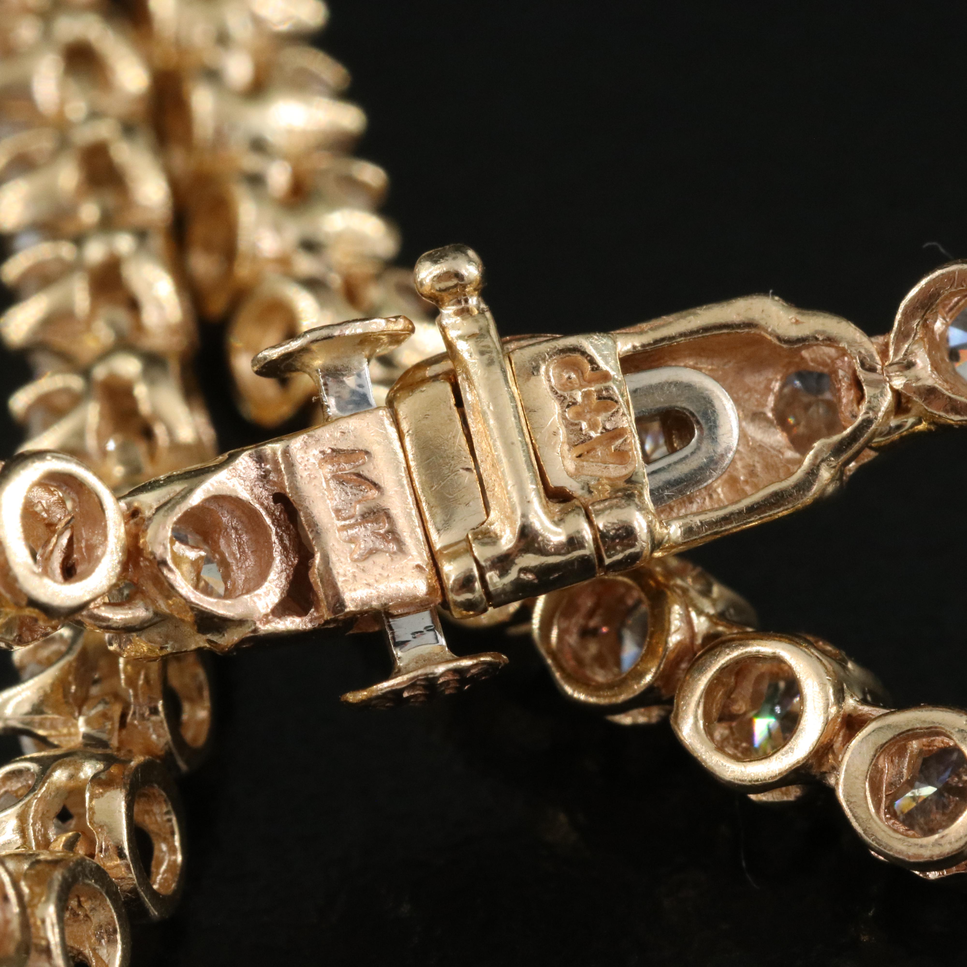 14K 9.00 CTW Diamond Rivière Necklace