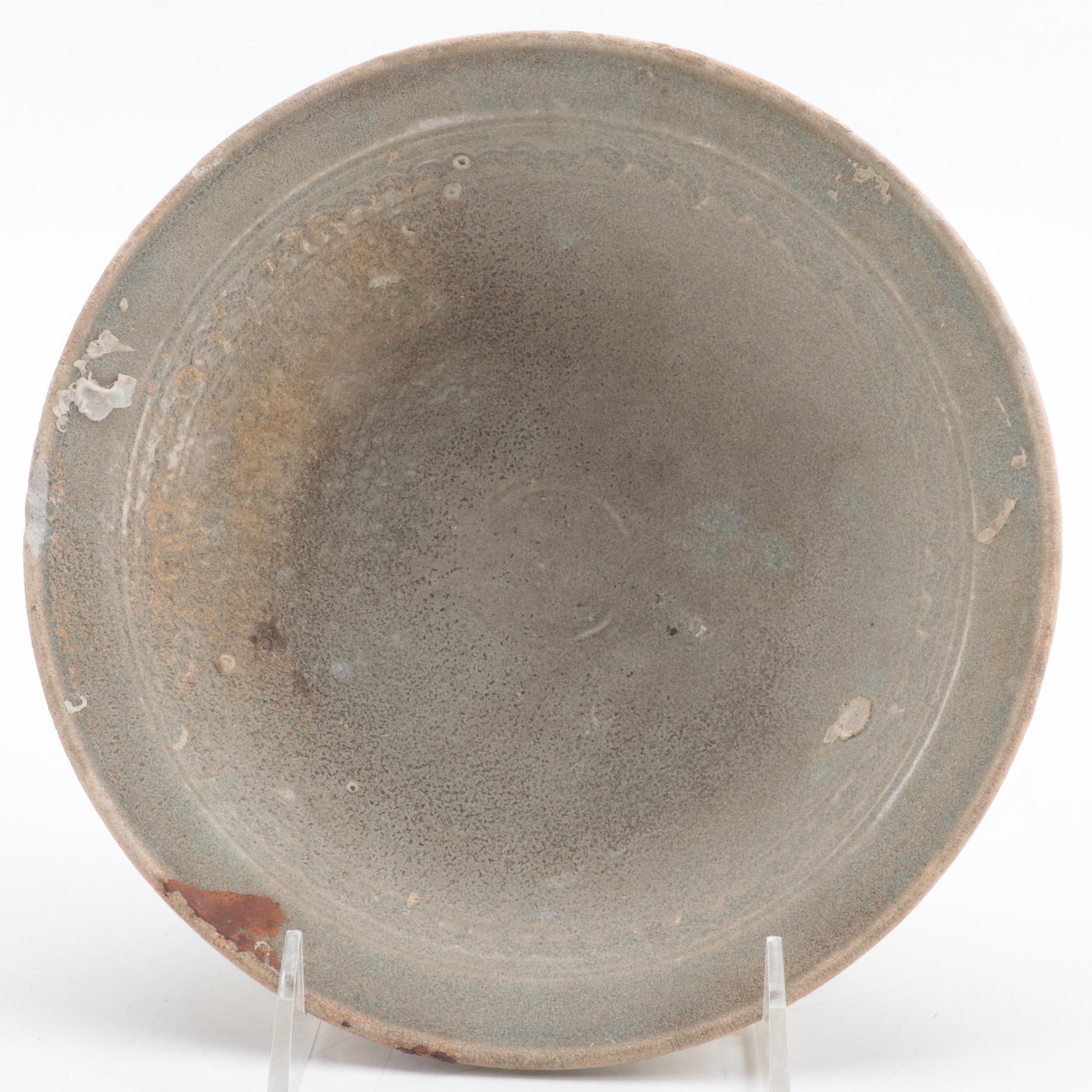 Thai Marine-Recovered Sawankhalok Kiln Celadon Glazed Bowl, 14th-16th C