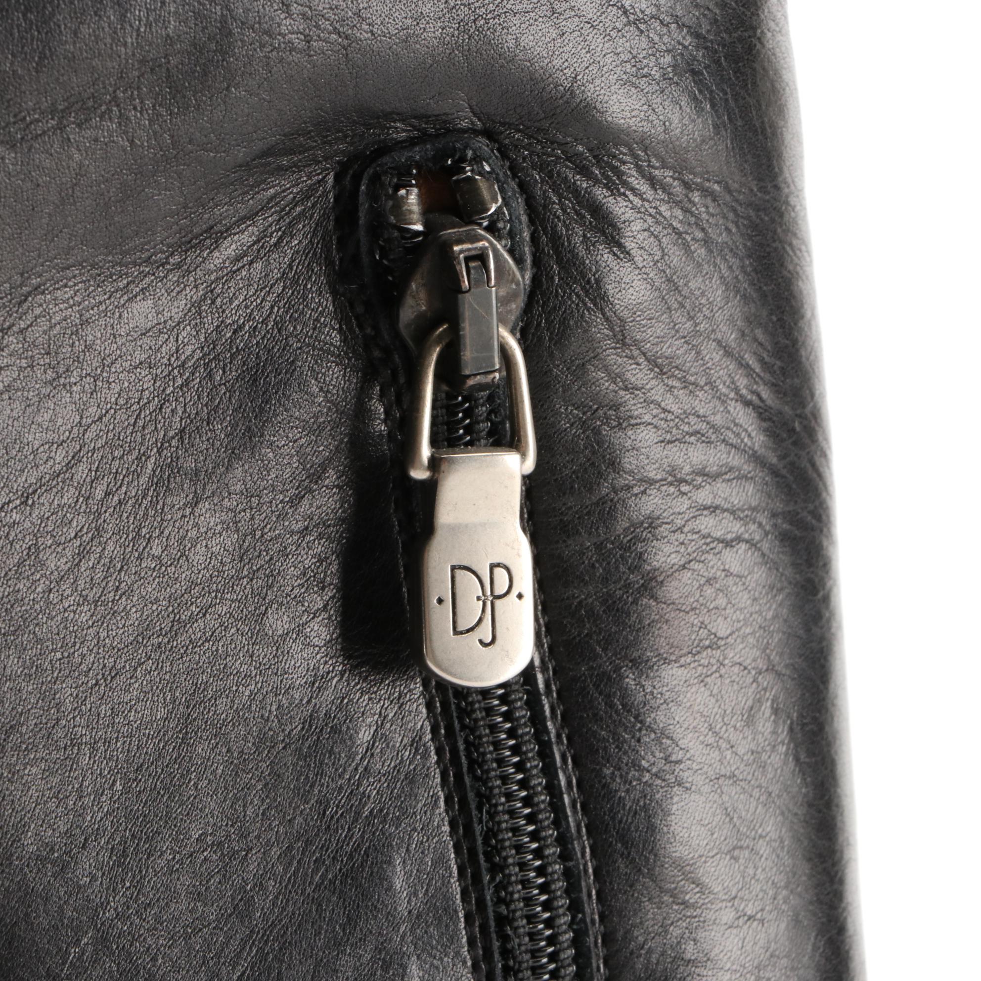 Donald J Pliner Rodney Boots in Black Calfskin Leather