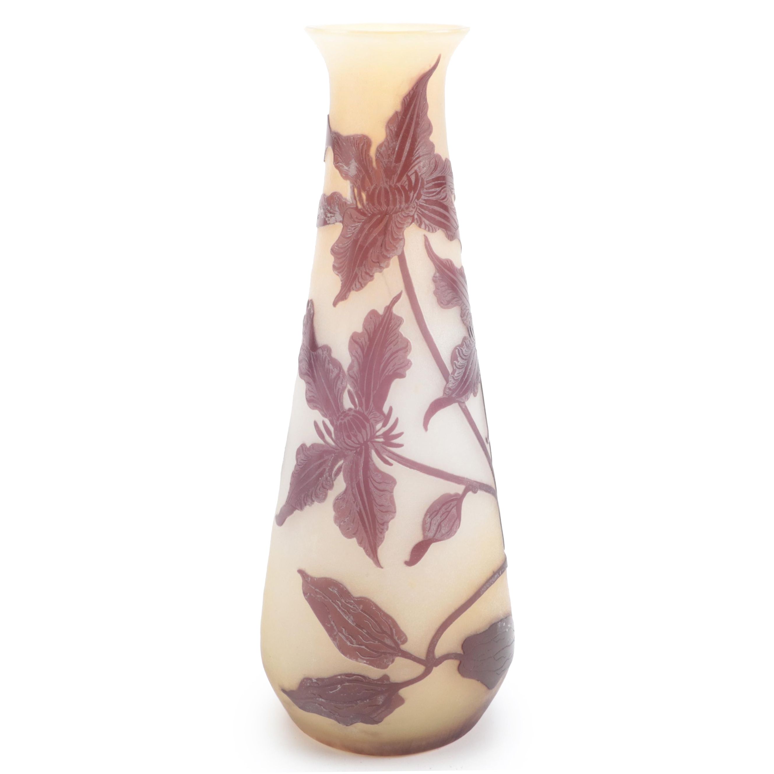 Galle Cameo Glass Vase