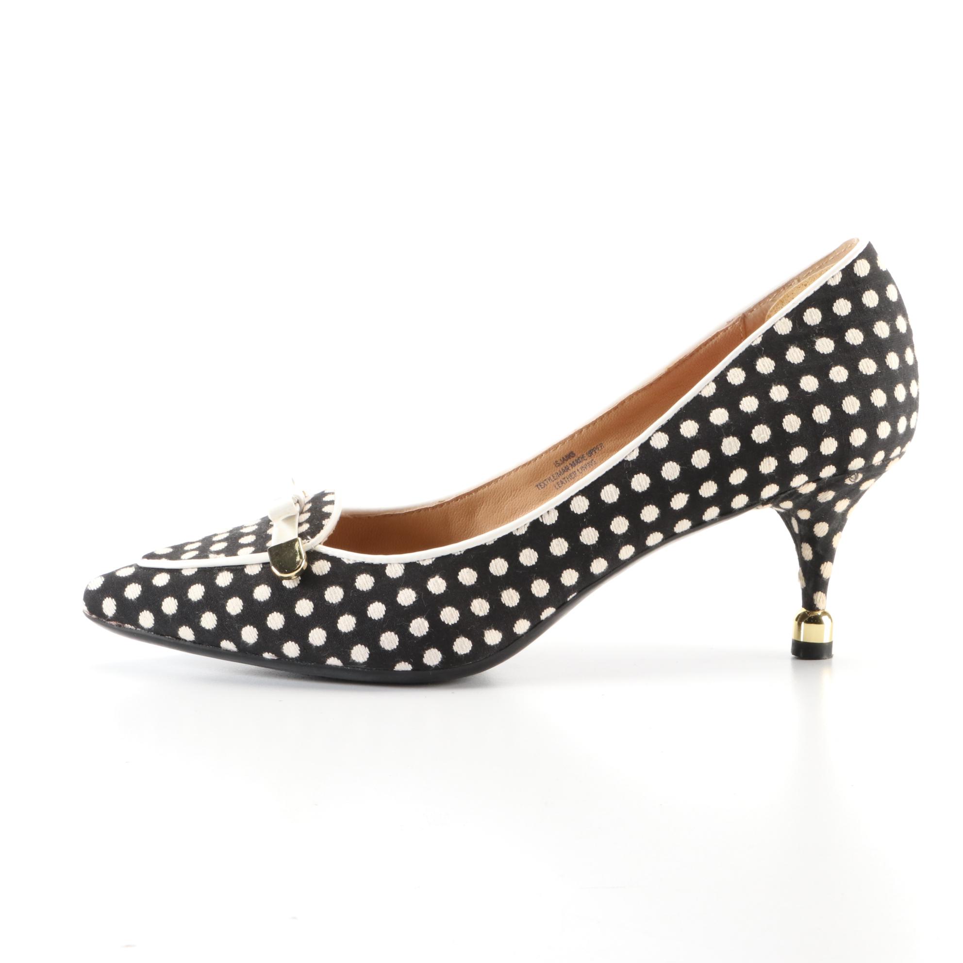 Isaac Mizrahi Polka Dot Pumps