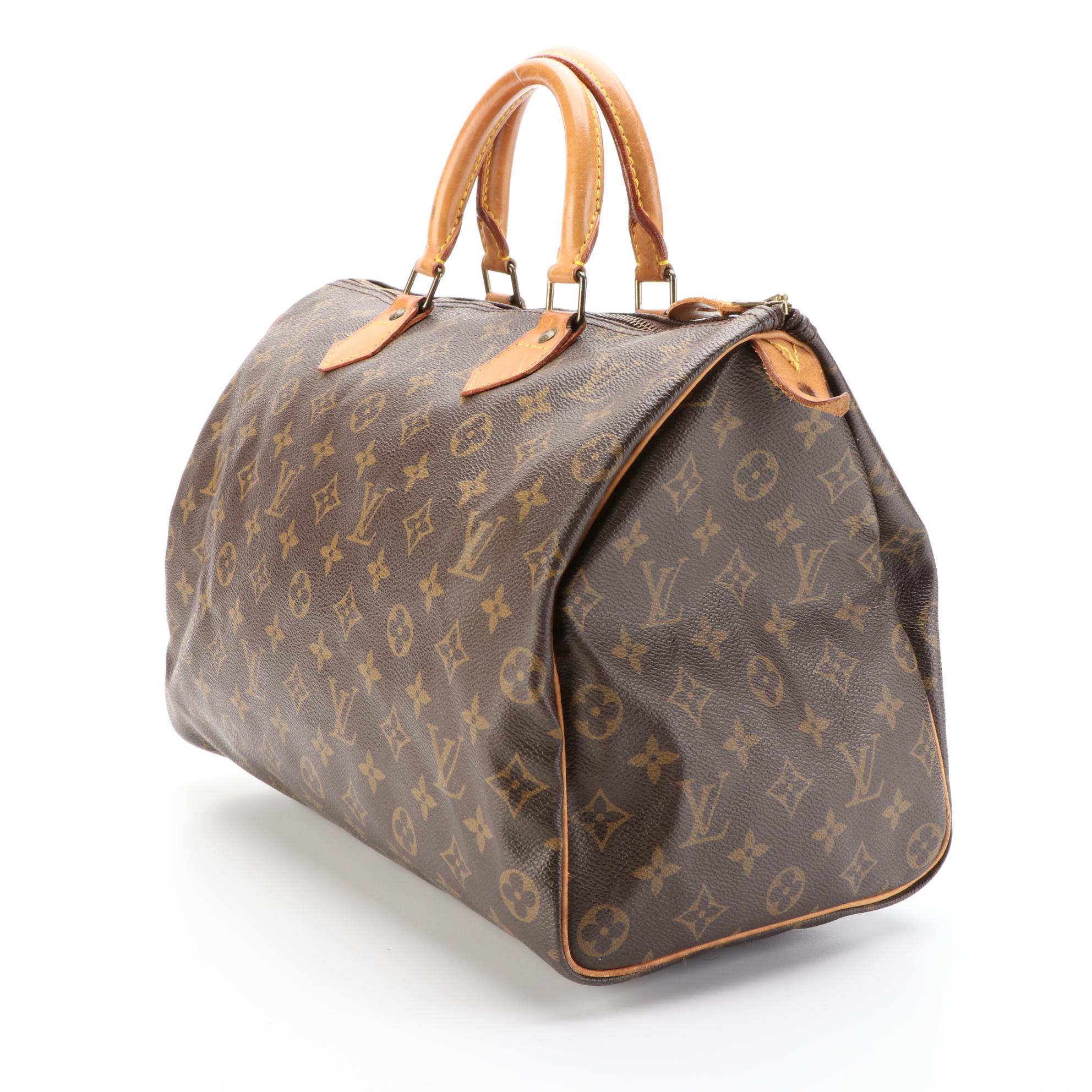 Louis Vuitton Speedy 35 in Monogram Canvas and Vachetta Leather