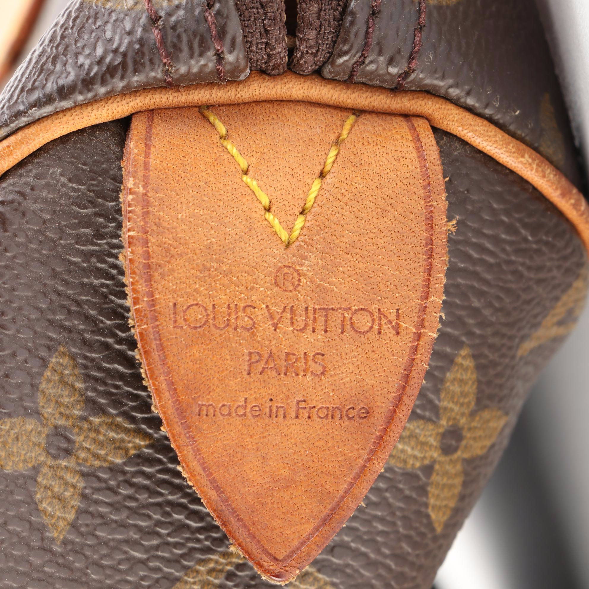 Louis Vuitton Speedy 35 in Monogram Canvas and Vachetta Leather