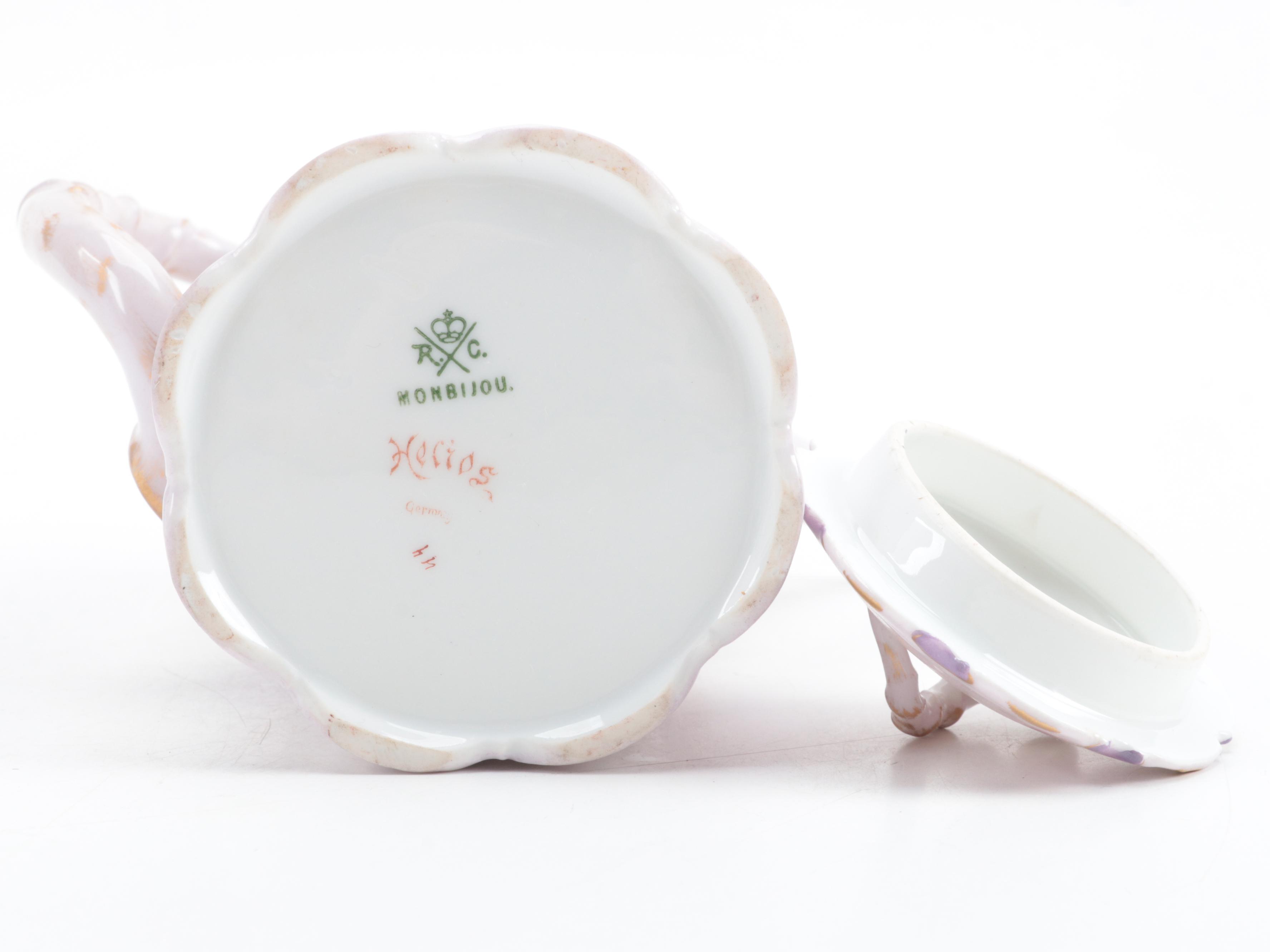 Rosenthal "Helios" Monbijou Porcelain Coffee Service, Late 19th to Early 20th C.