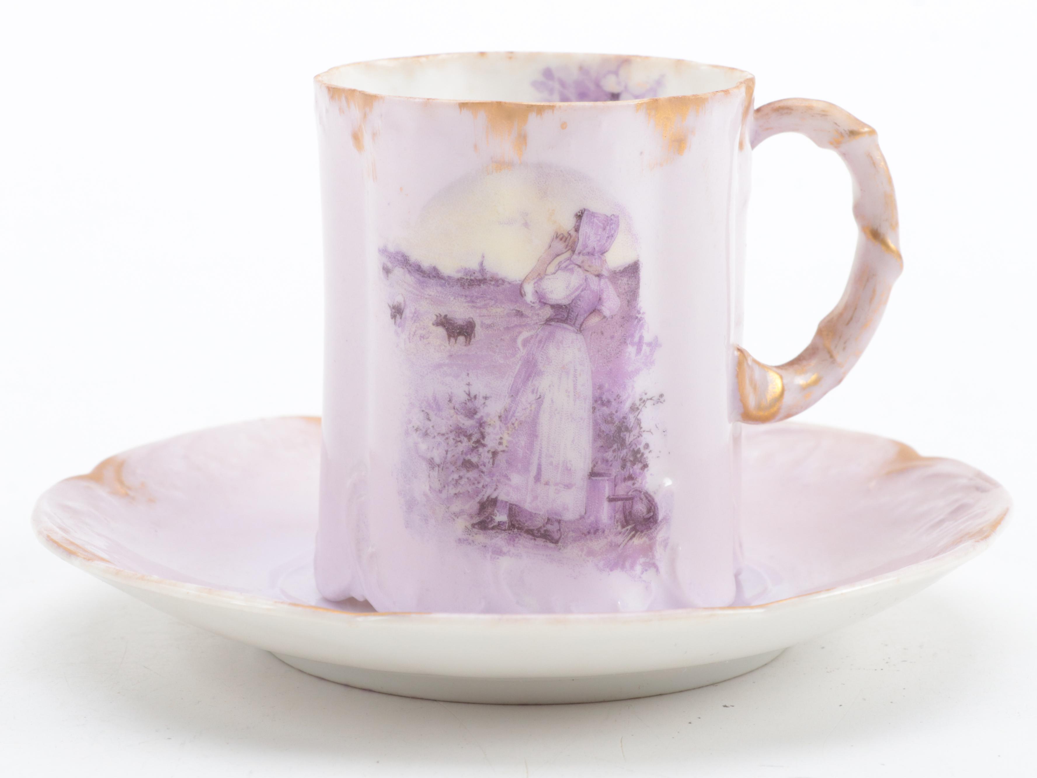 Rosenthal "Helios" Monbijou Porcelain Coffee Service, Late 19th to Early 20th C.