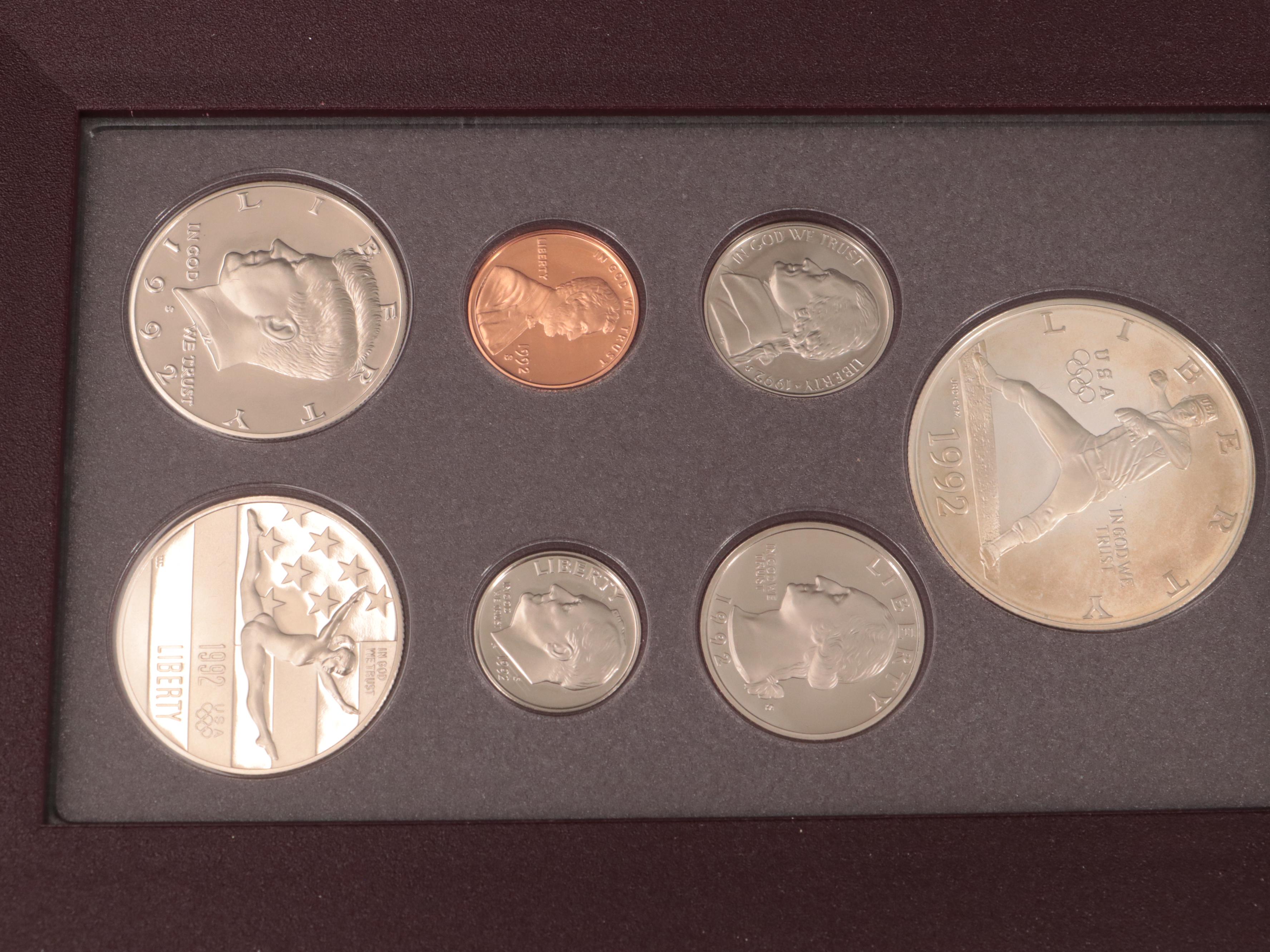 Three U.S. Mint Prestige Proof Sets Including 1991