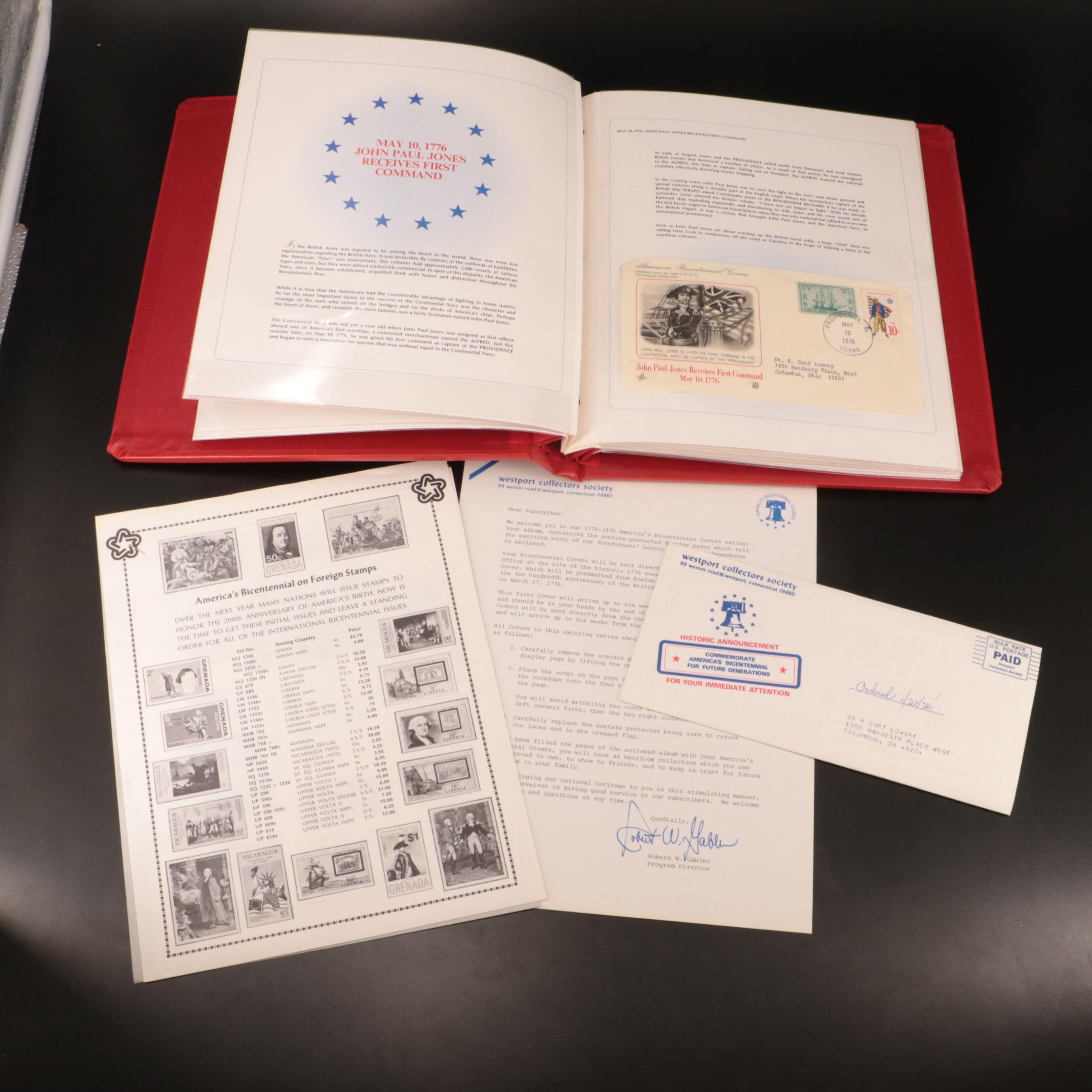 Two Albums Featuring U.S. and International First Day Covers