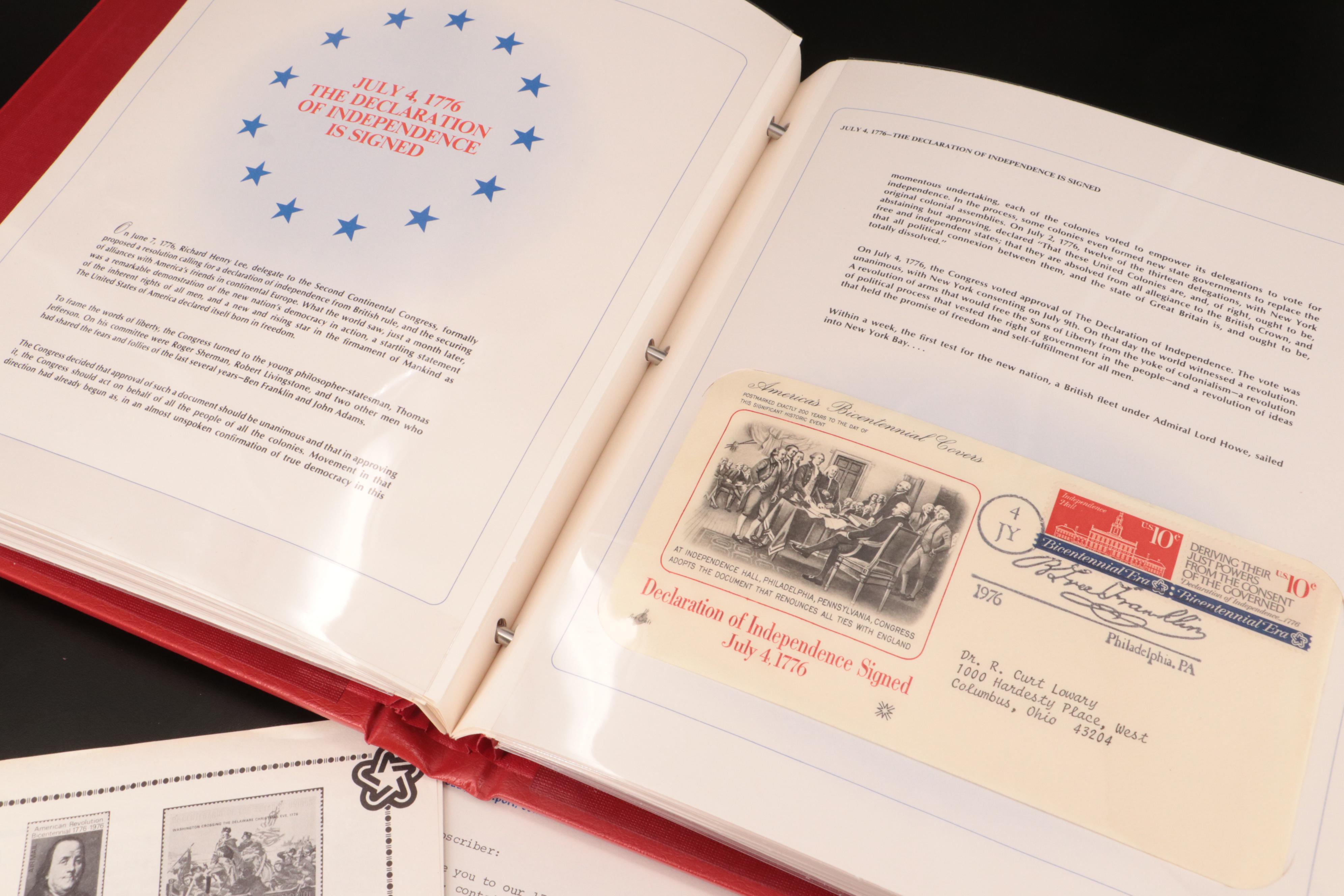 Two Albums Featuring U.S. and International First Day Covers