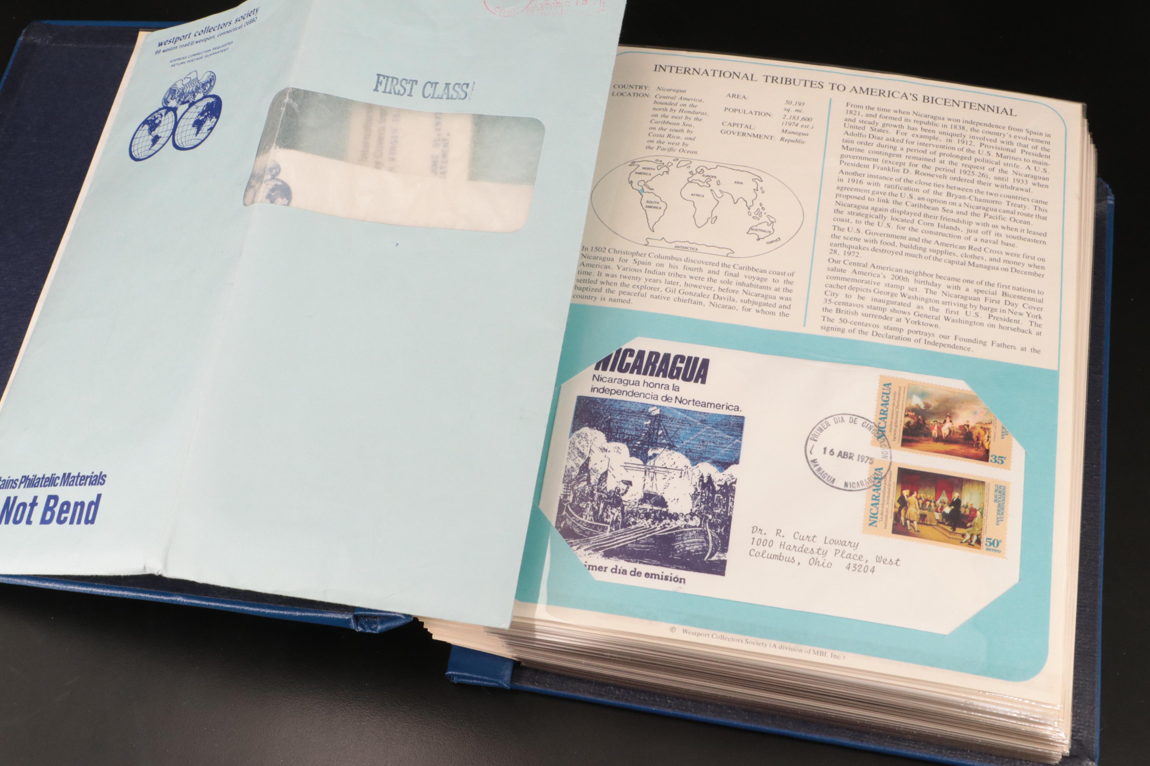 Two Albums Featuring U.S. and International First Day Covers