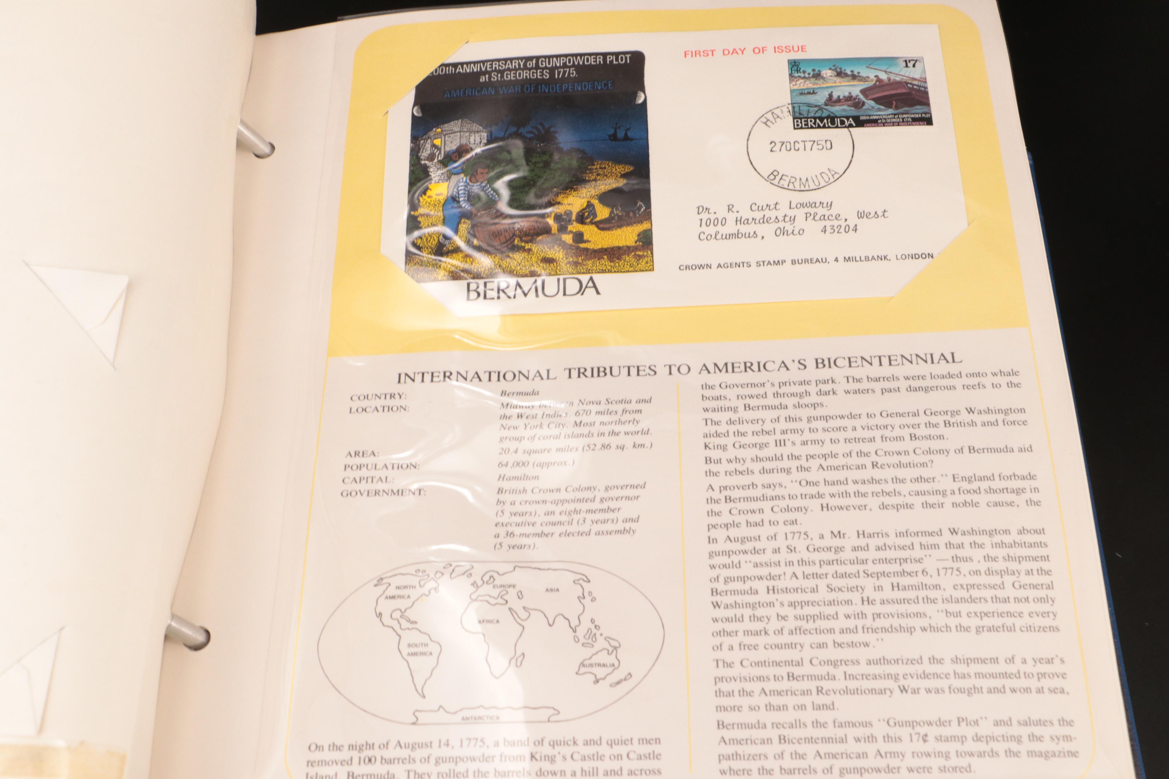 Two Albums Featuring U.S. and International First Day Covers