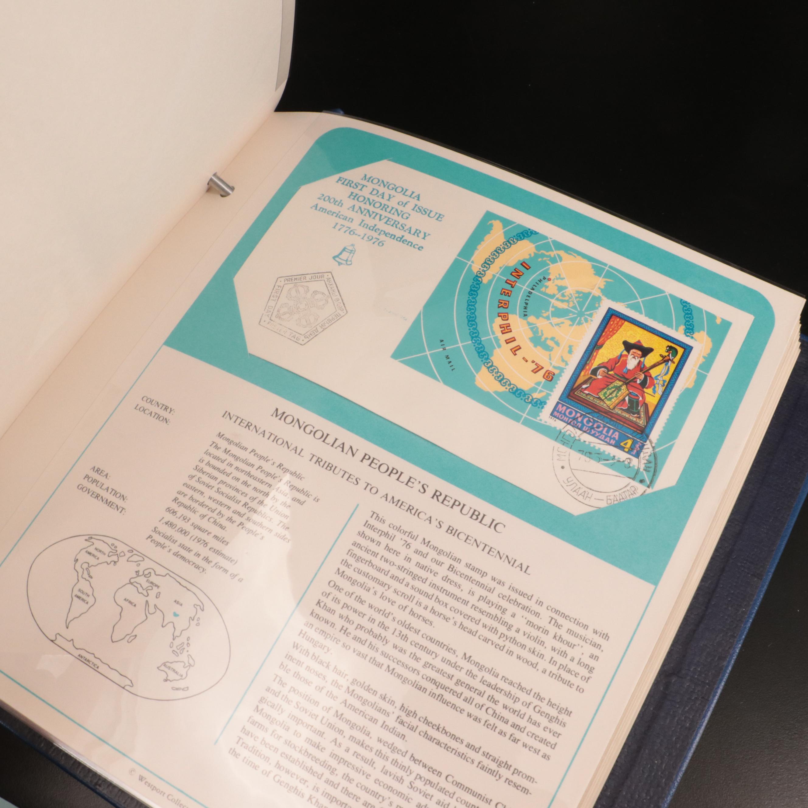 Two Albums Featuring U.S. and International First Day Covers