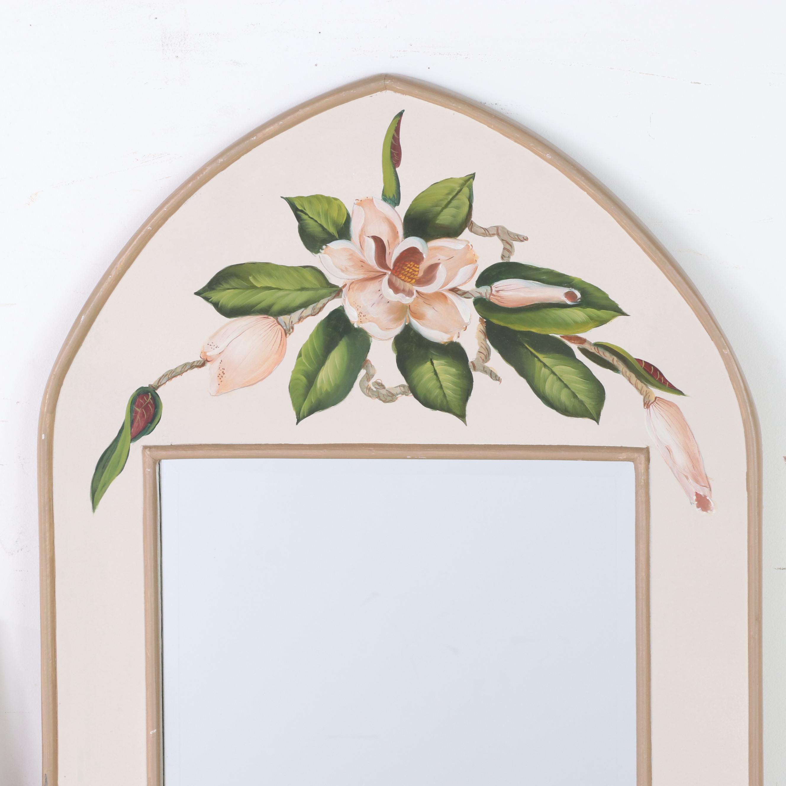 Three Floral-Painted Mirrors