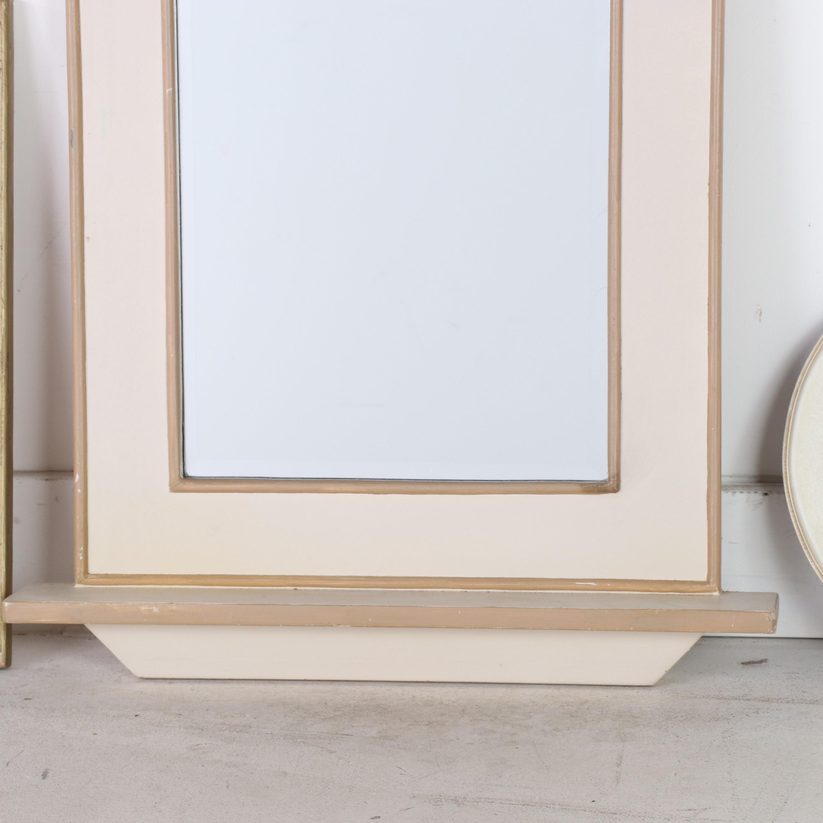 Three Floral-Painted Mirrors