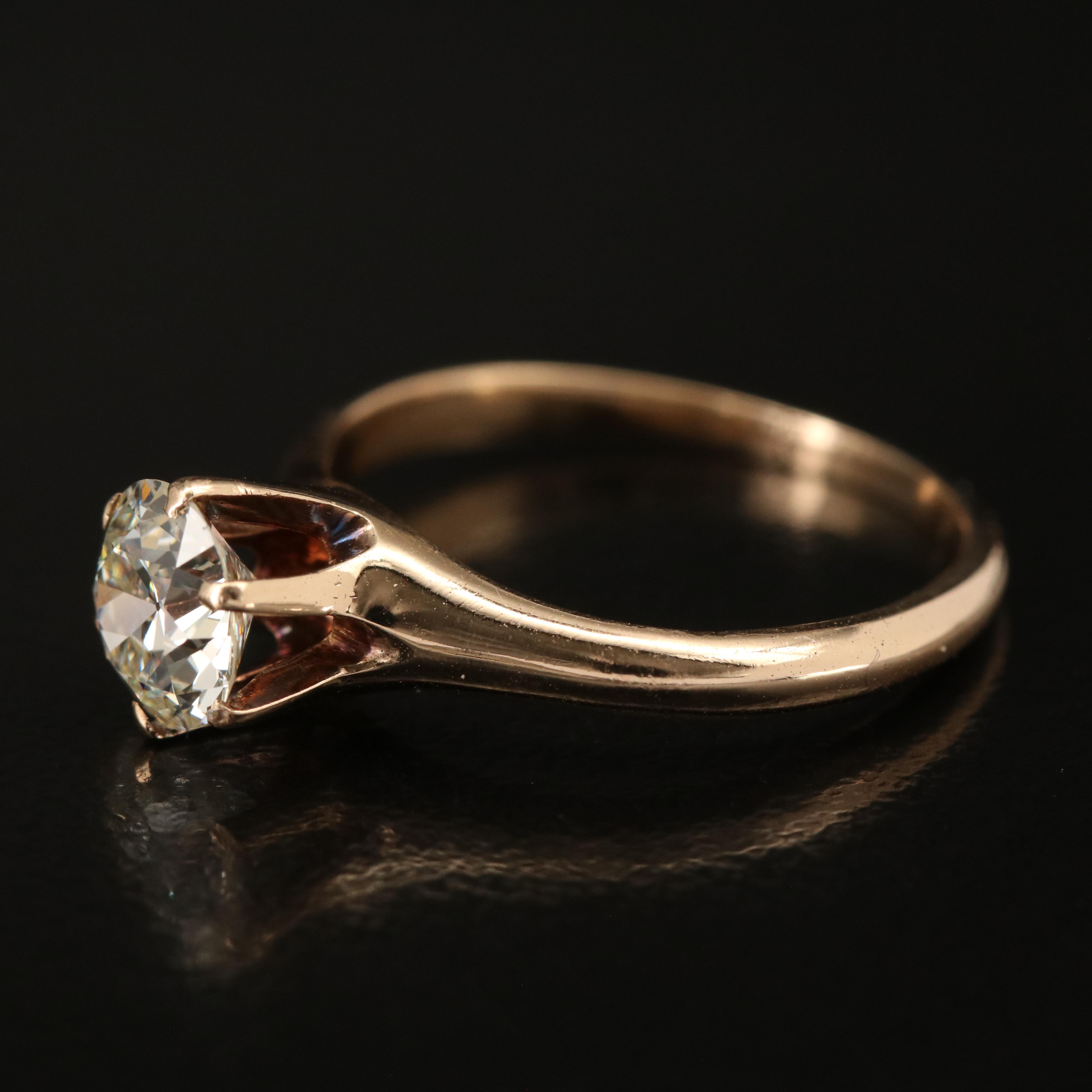 Vintage 14K 0.80 CT Diamond Ring